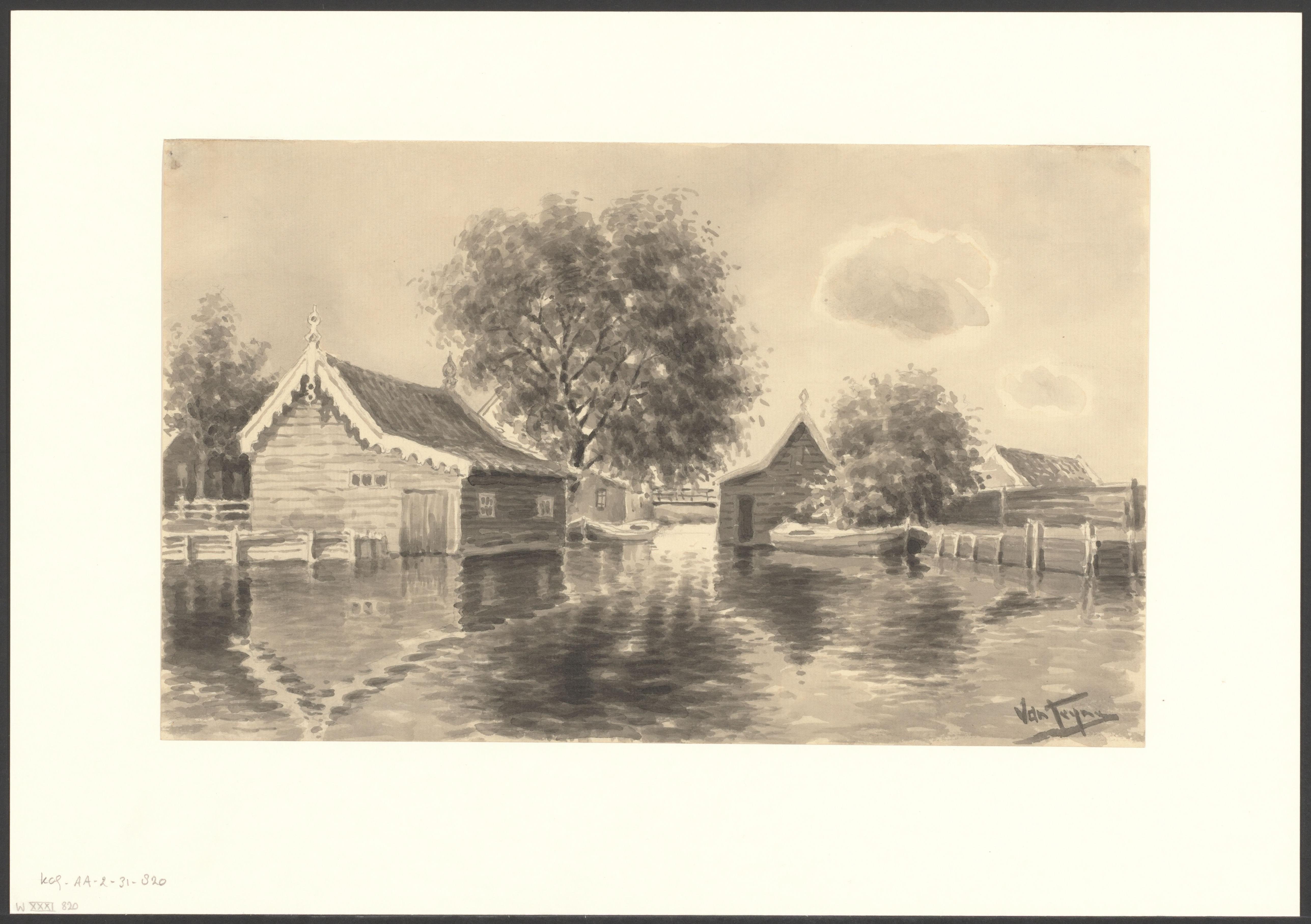 Gezicht op de Slotervaart bij de Jacob Marisstraat