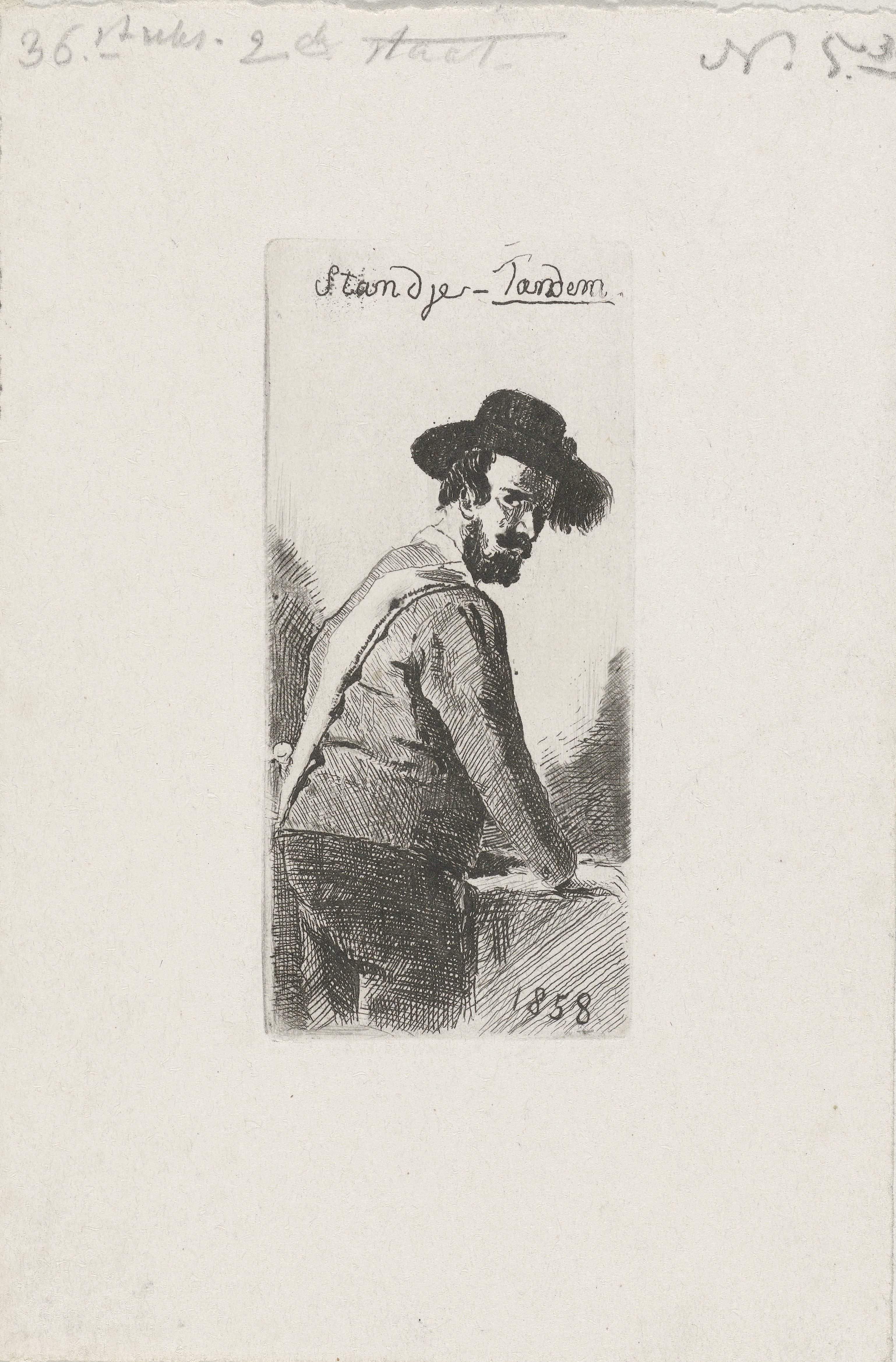 Figuurstudie van een man