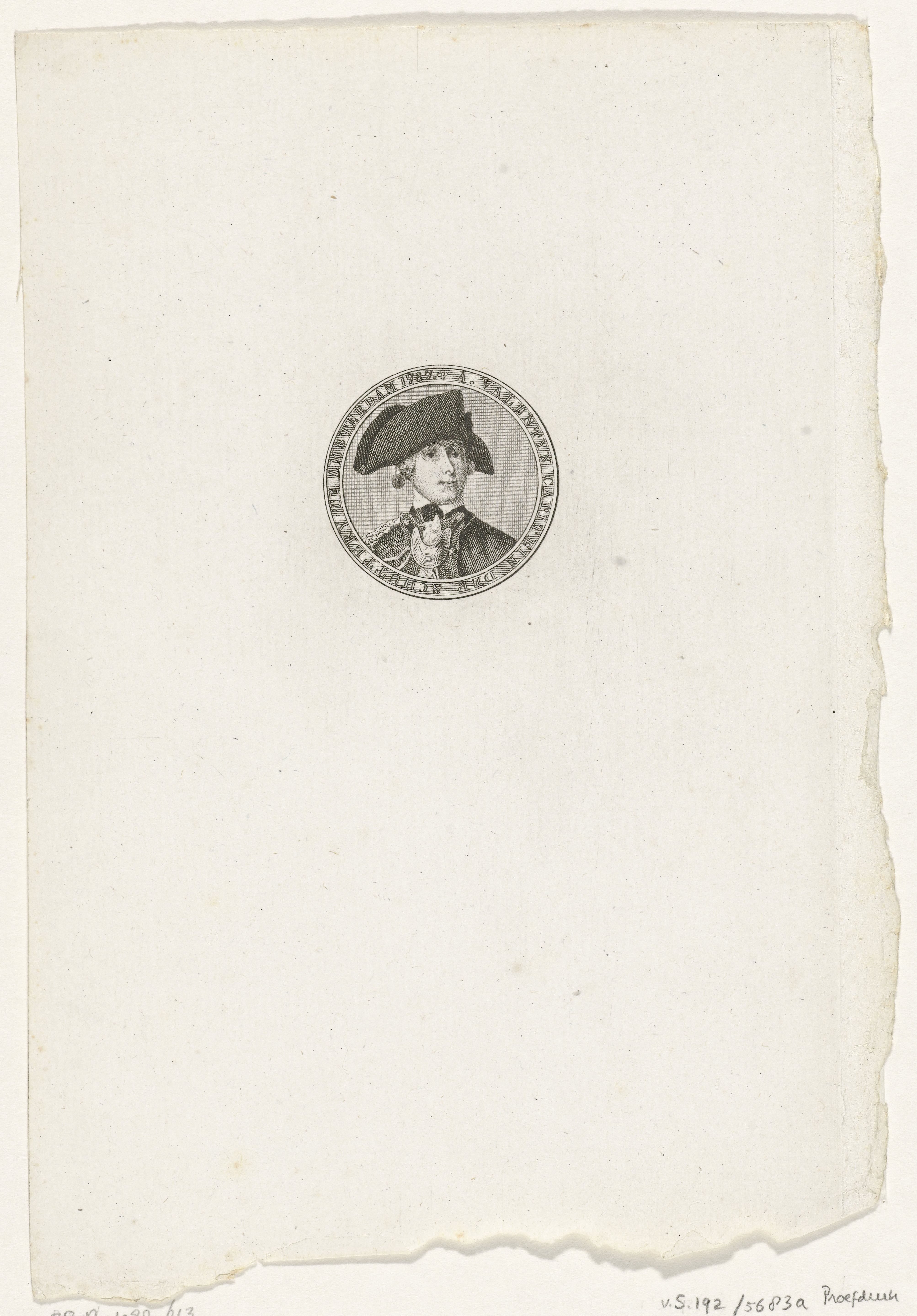 Portret van Abraham Valentijn