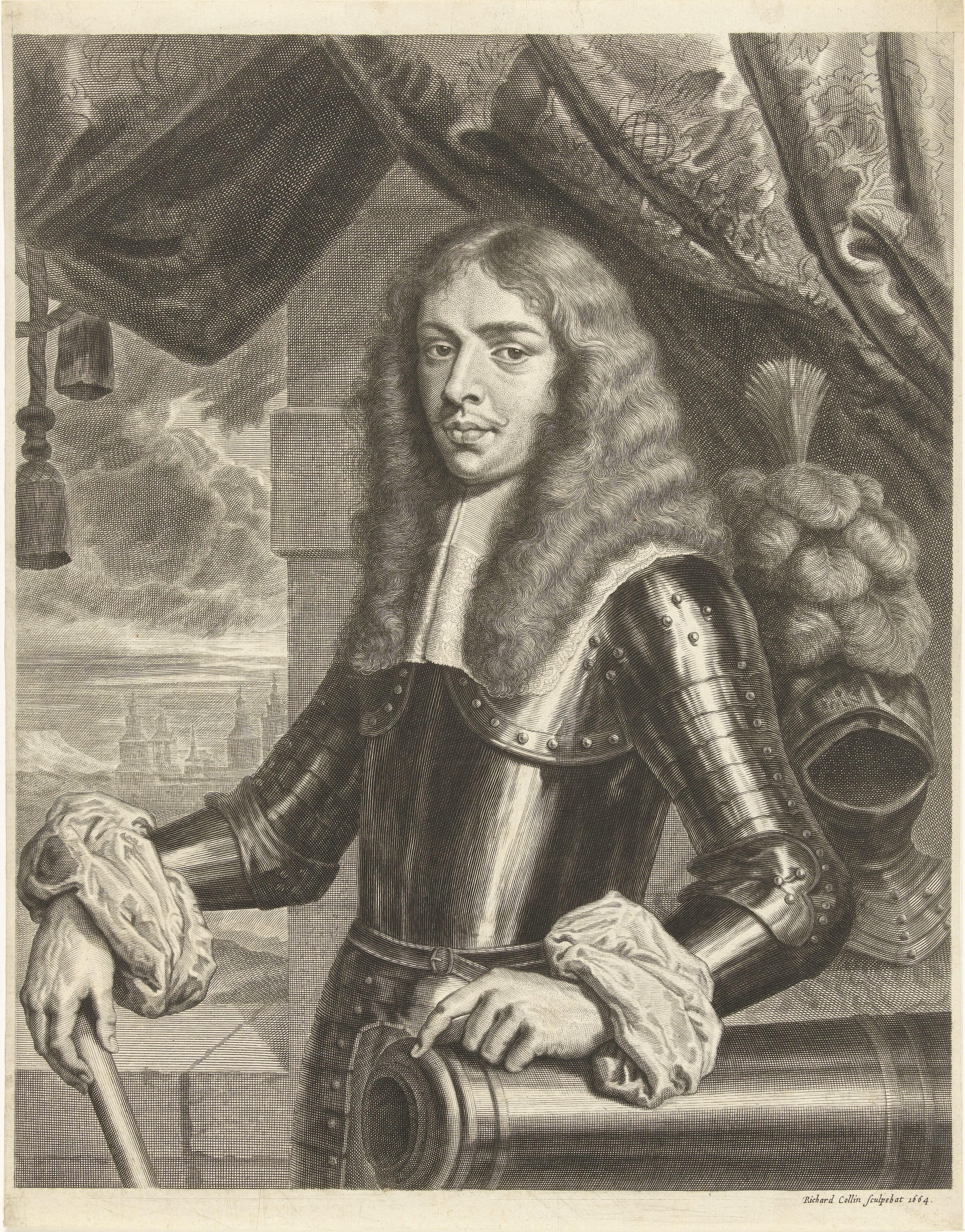 Portret van Christian Albrecht hertog van Holstein-Gottorp en bisschop van Lübeck