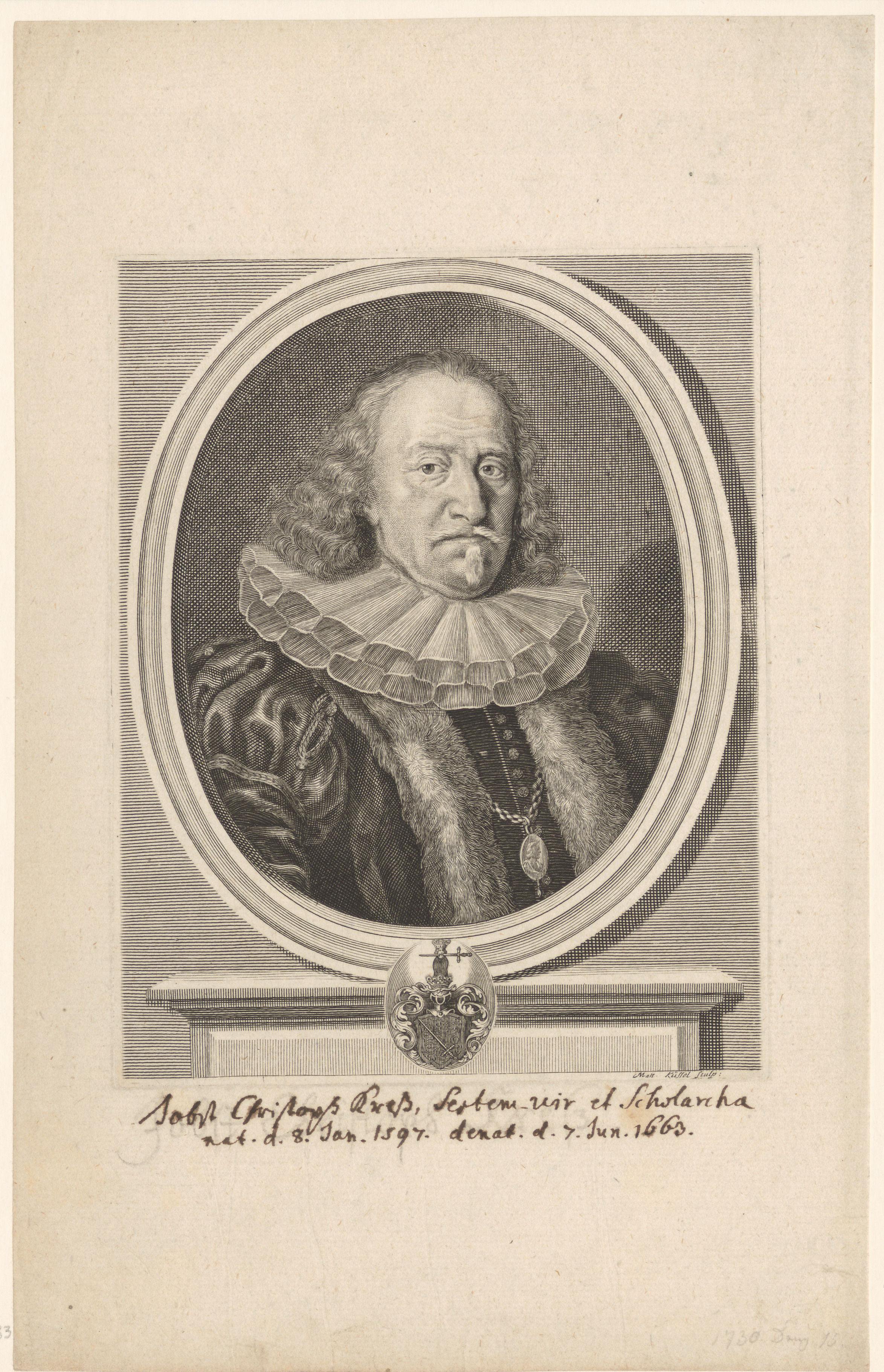 Portret van Jobst Christoph Kress von Kressenstein