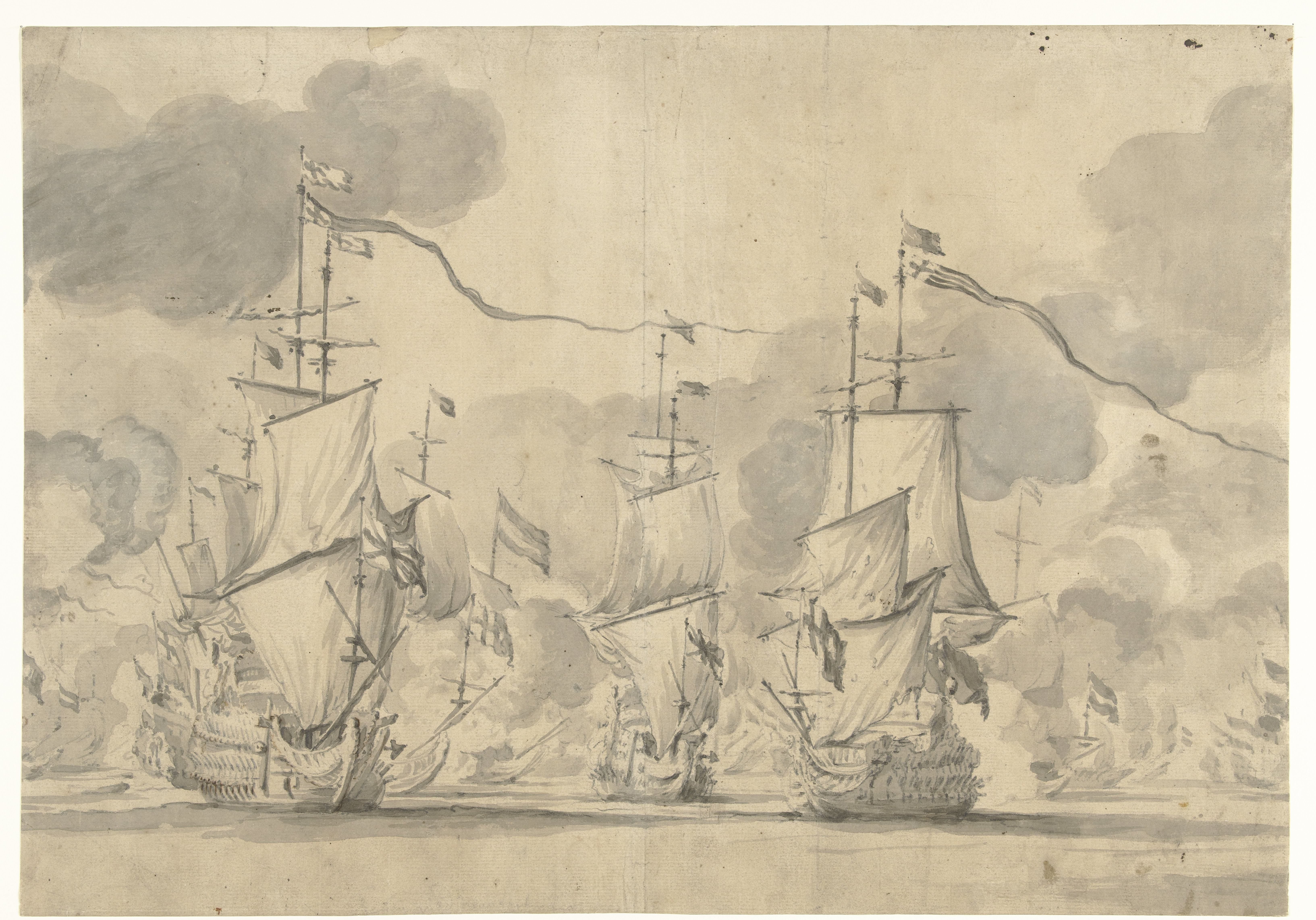 Zeeslag bij Lowestoft op 13 Juni 1665