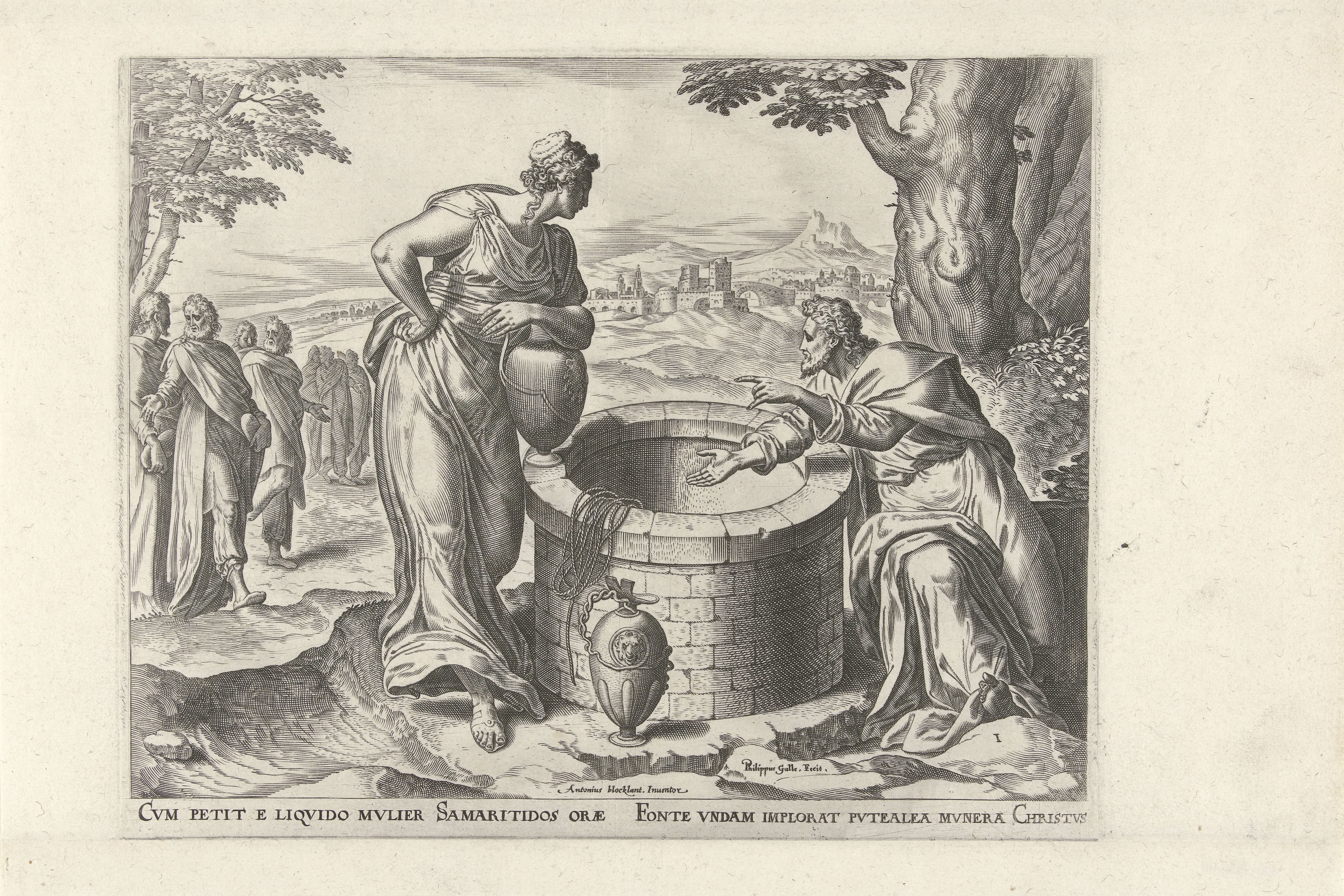 Christus en de Samaritaanse vrouw bij de bron