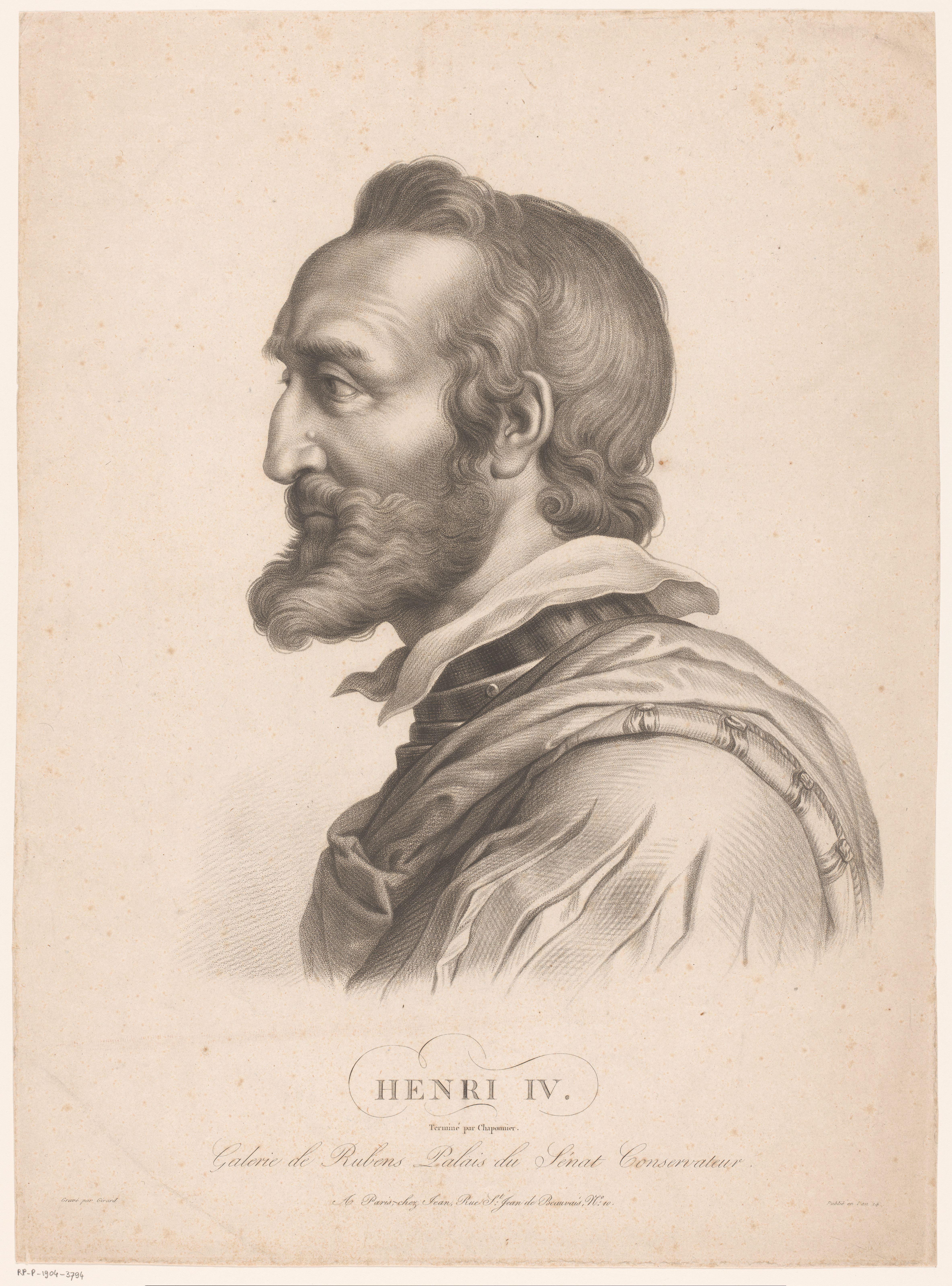 Portret van koning Hendrik IV, koning van Frankrijk en Navarra