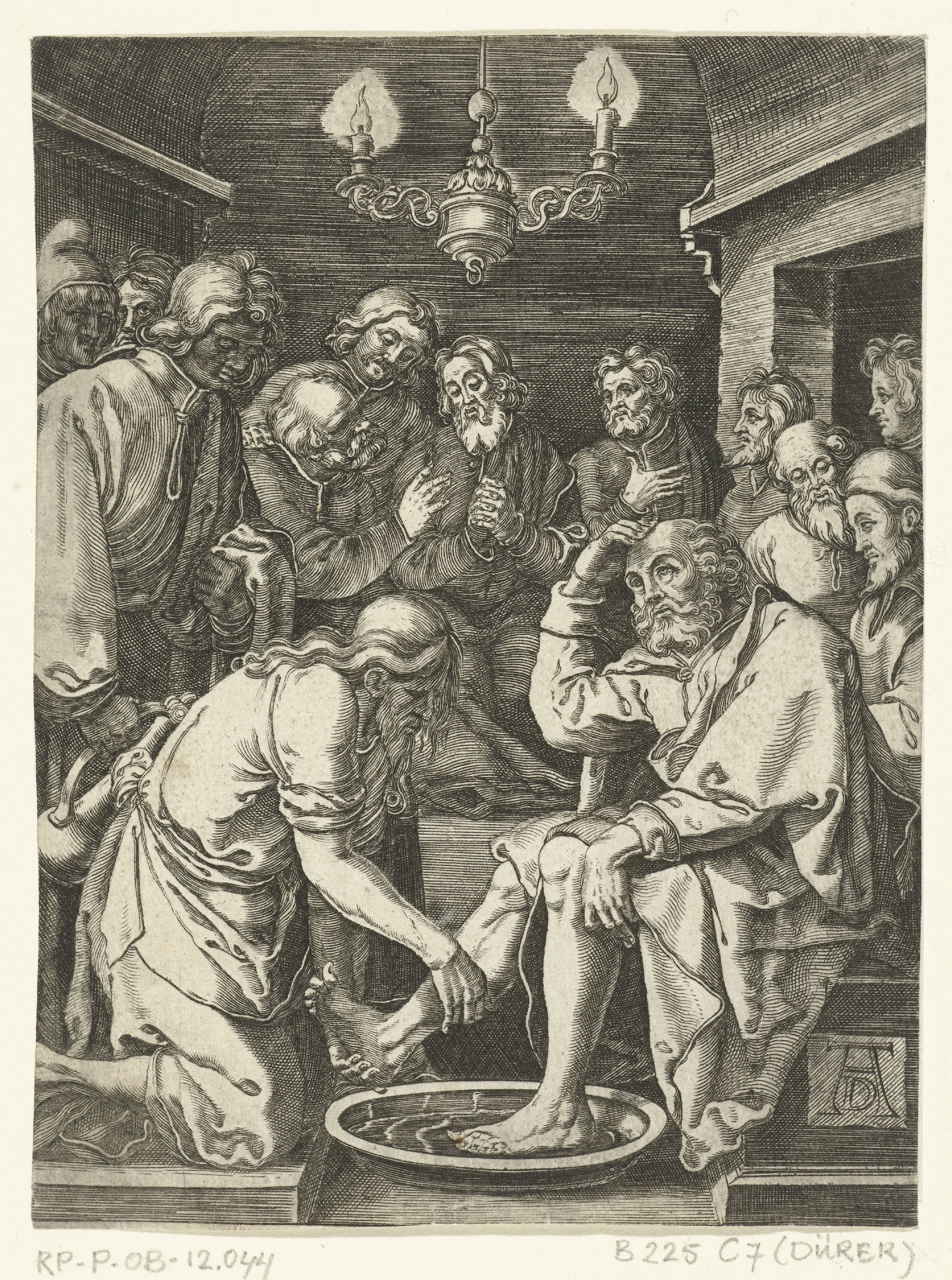 Christus wast voeten van apostelen