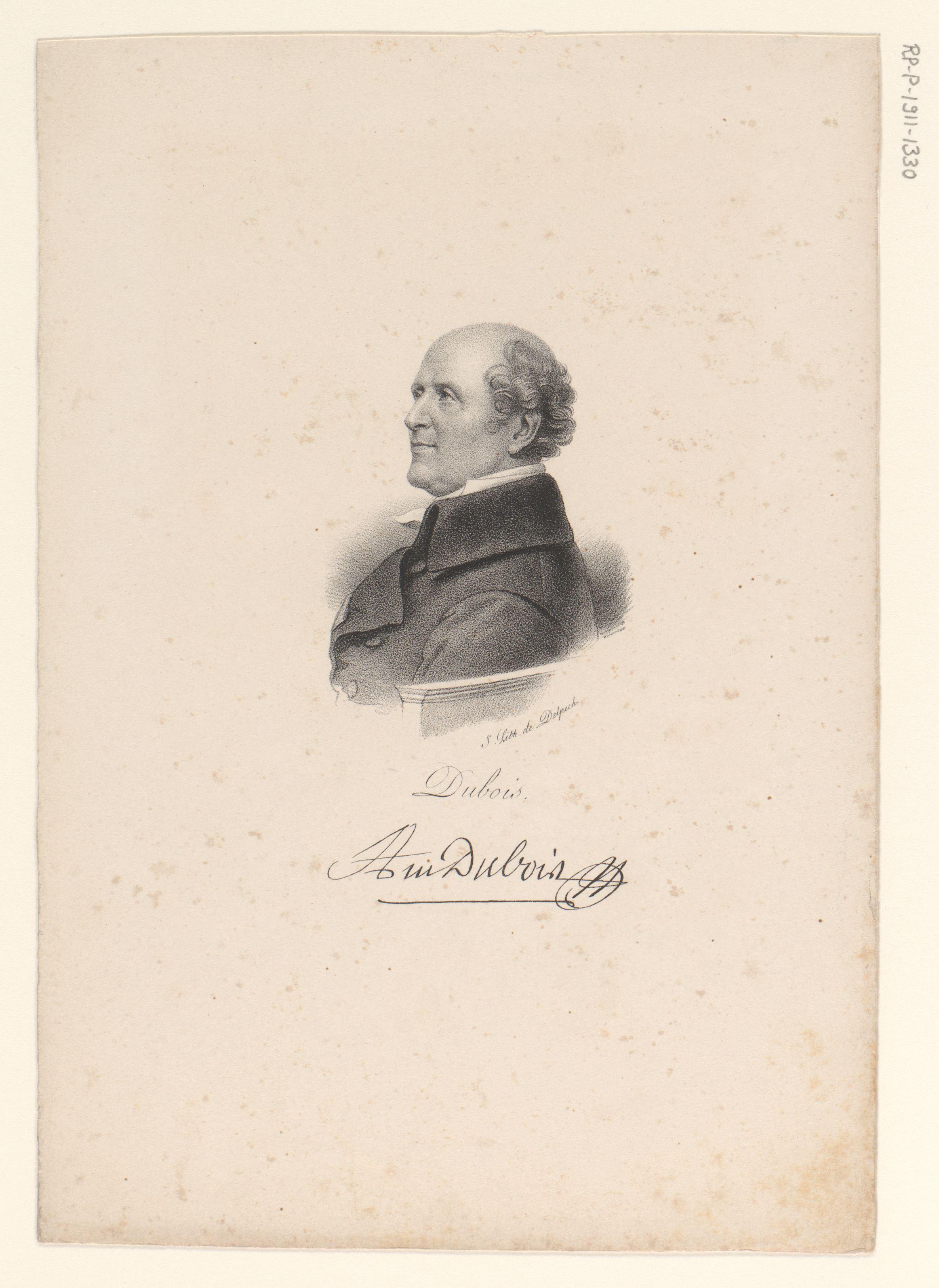 Portret van Antoine Dubois