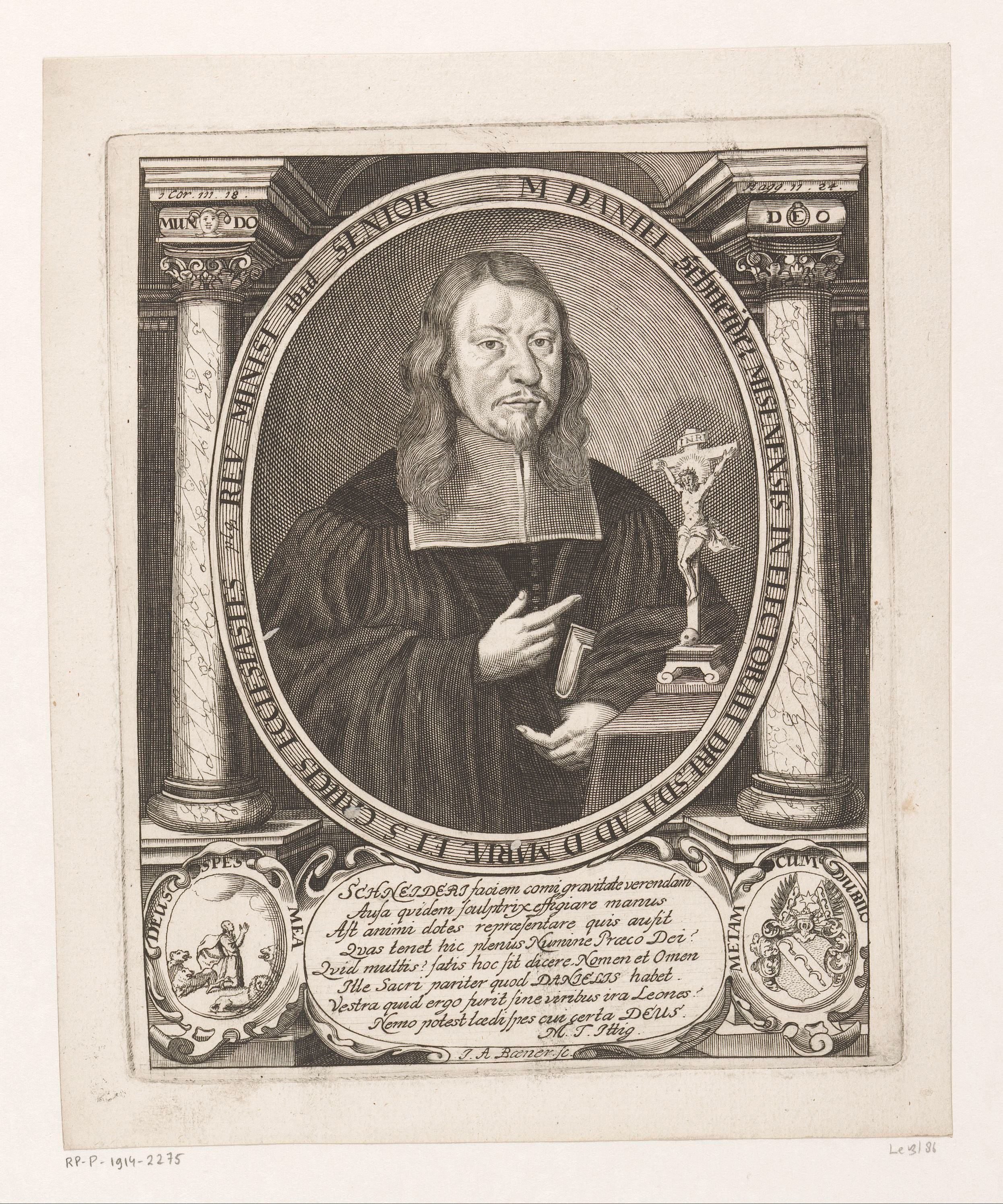 Portret van Daniel I Schneider