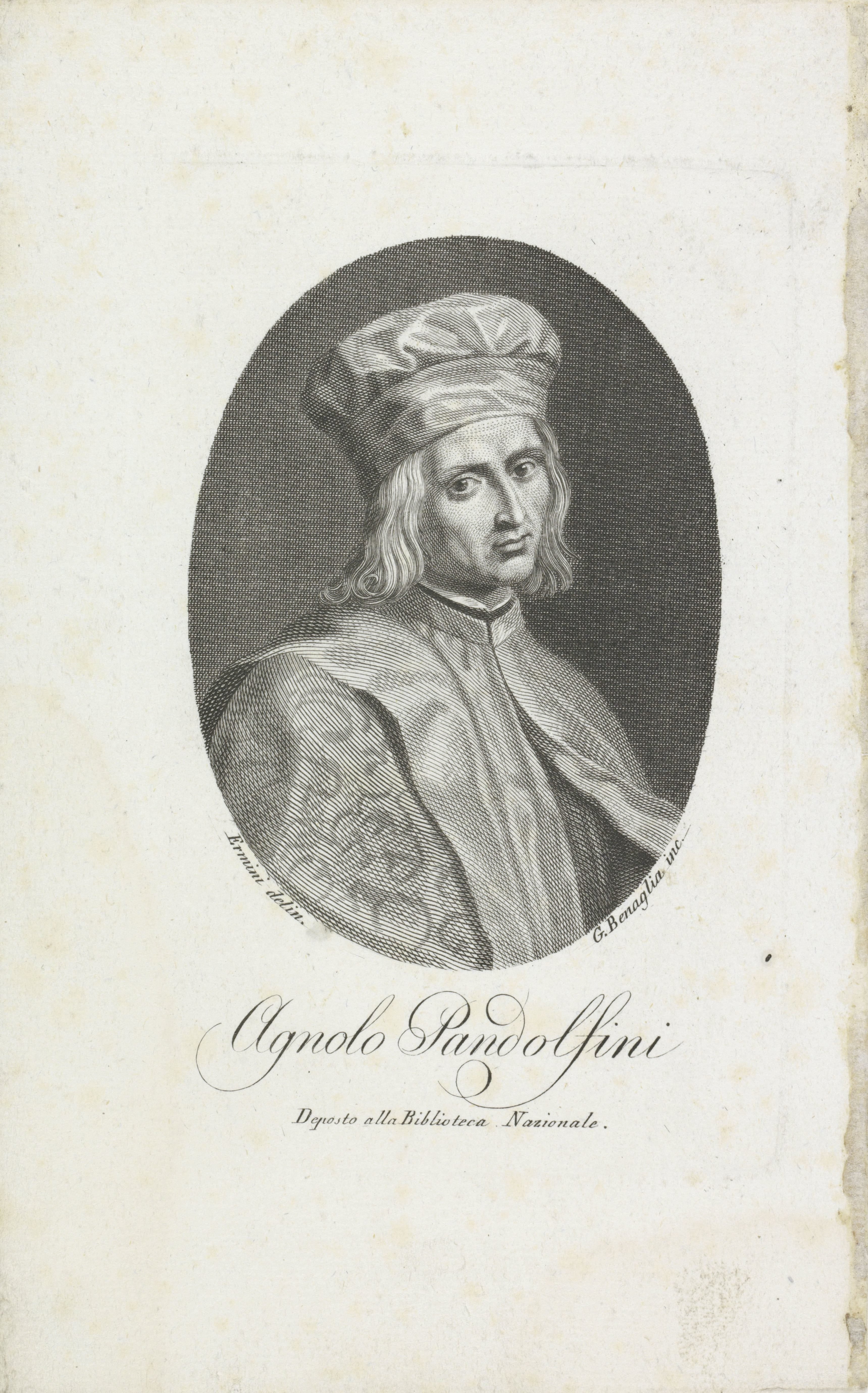Portret van politicus Agnolo Pandolfini