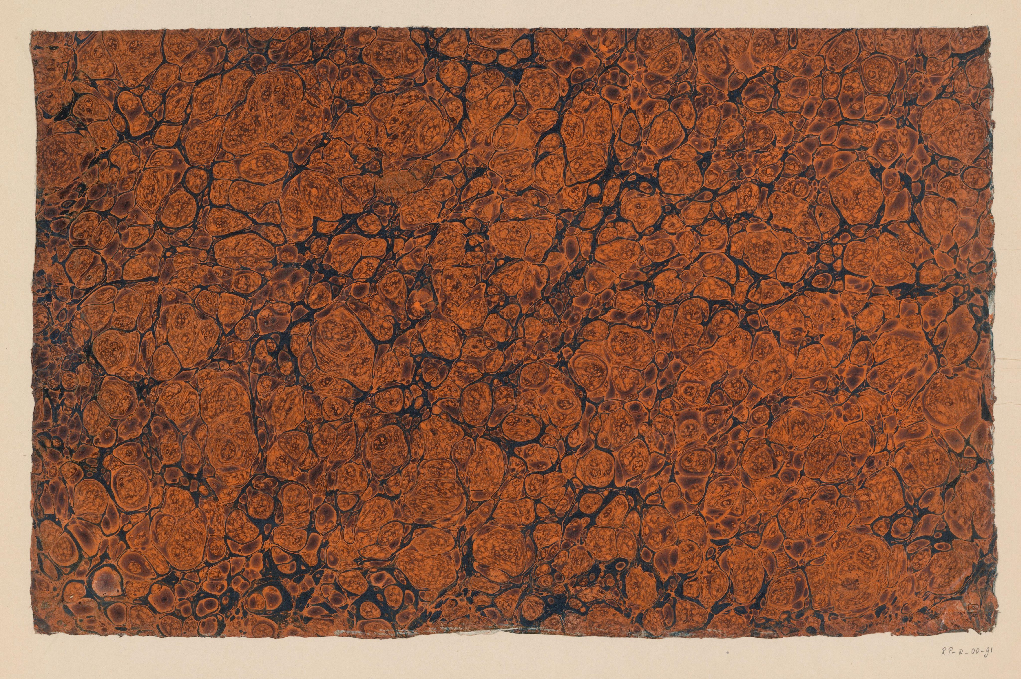 Graniet-ringkiezelmarmer in oranje en zwart