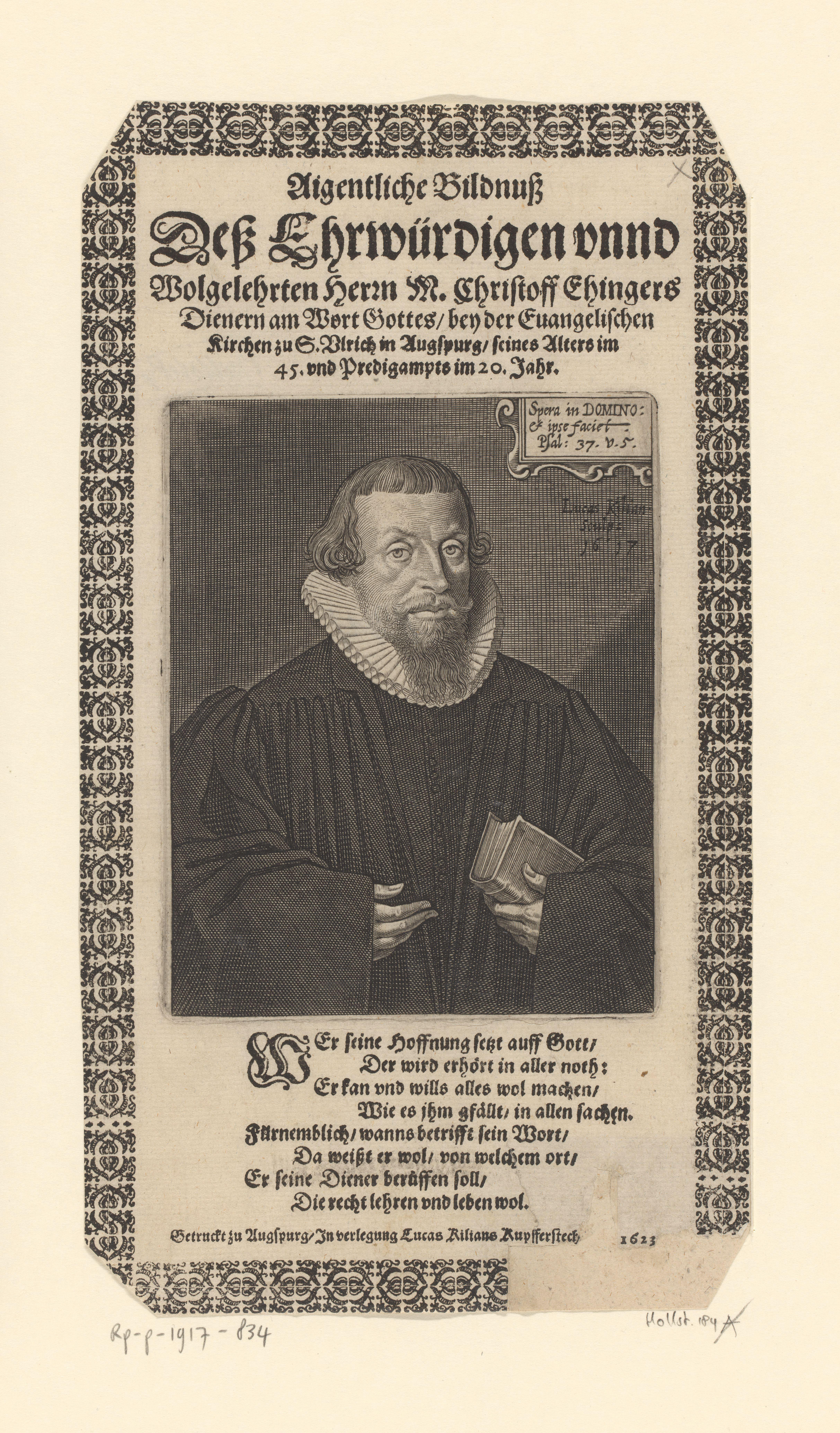 Portret van Christoph Ehinger