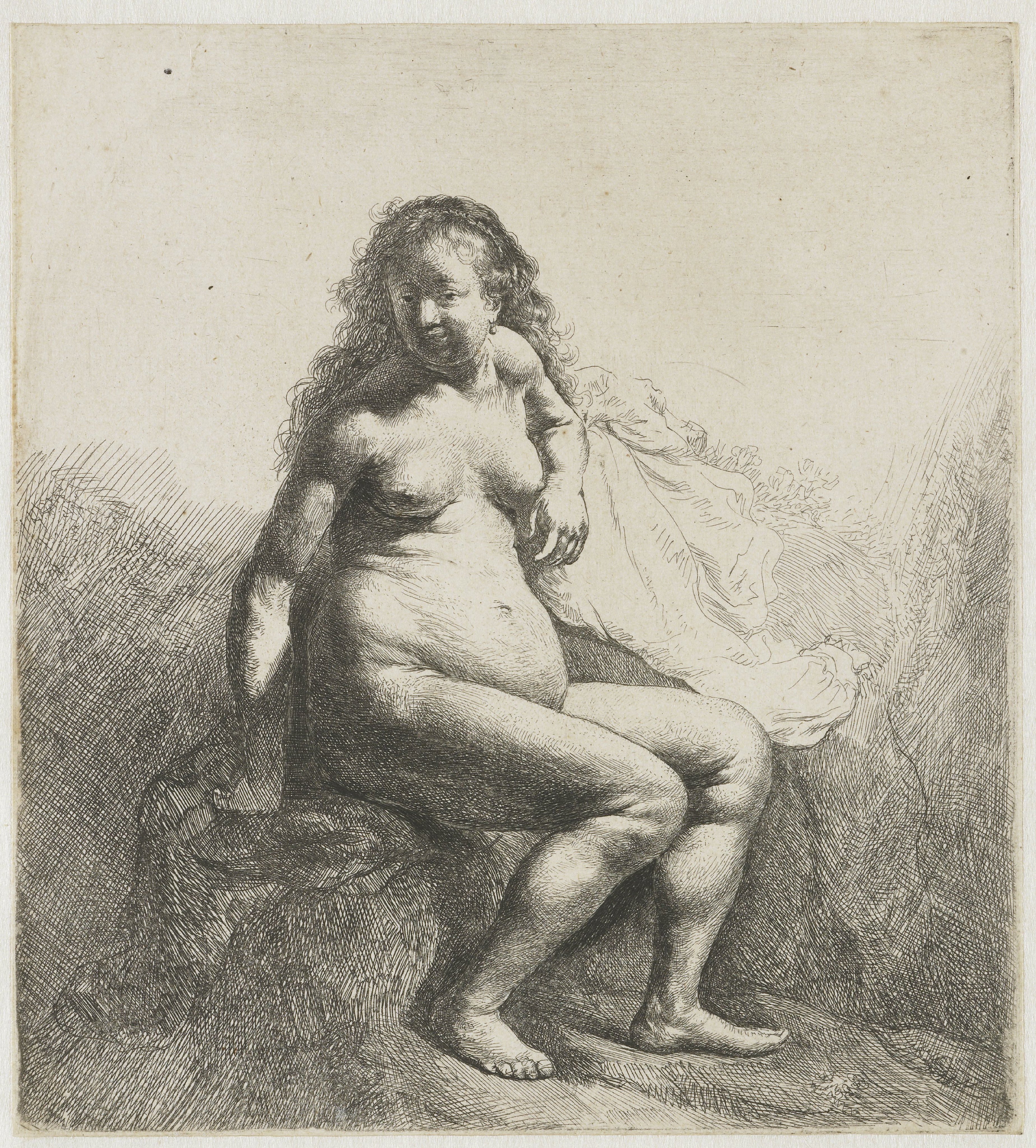 Naked Woman on a Mound