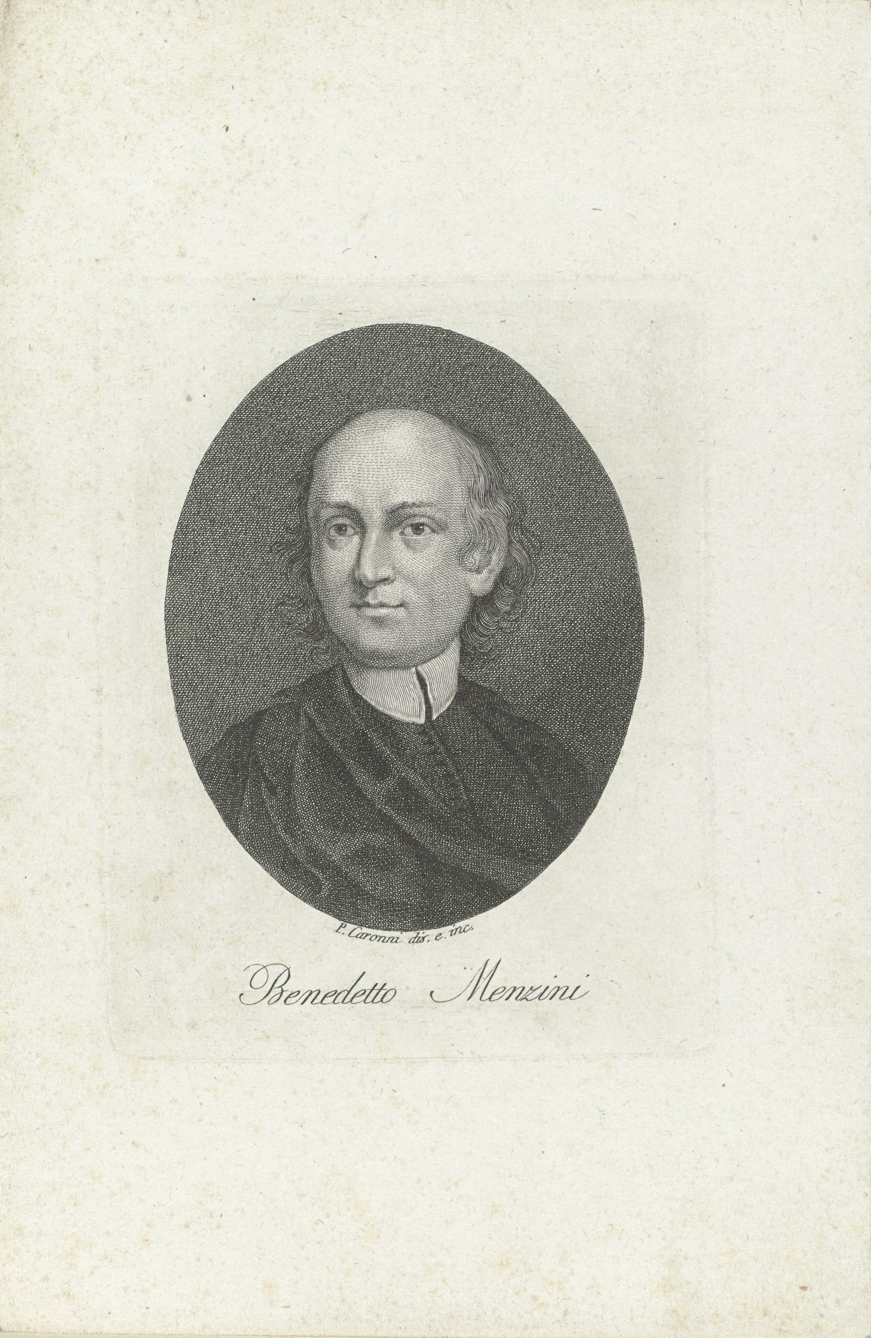 Portret van priester en dichter Benedetto Menzini