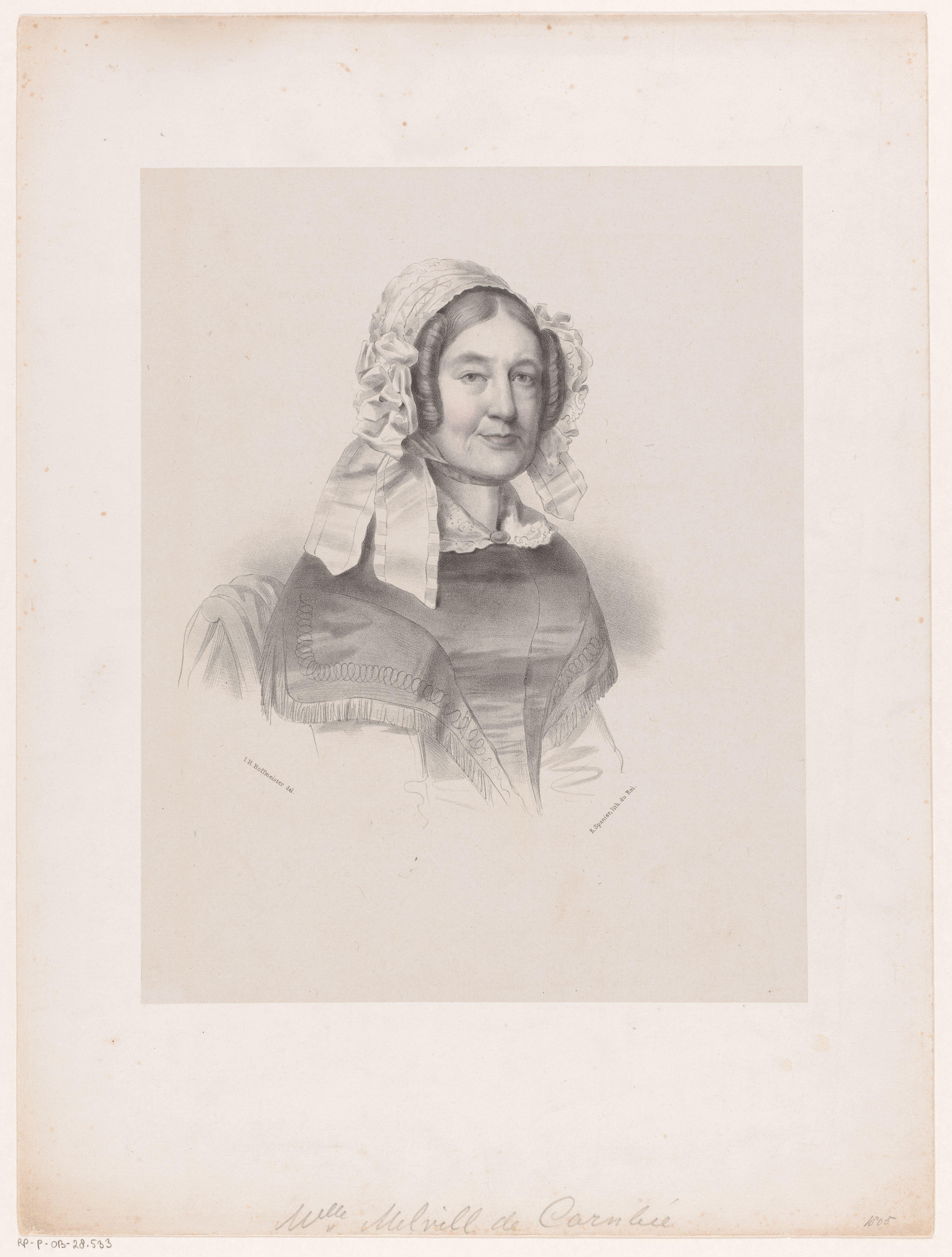 Portret van mevrouw Melvill van Carnbee