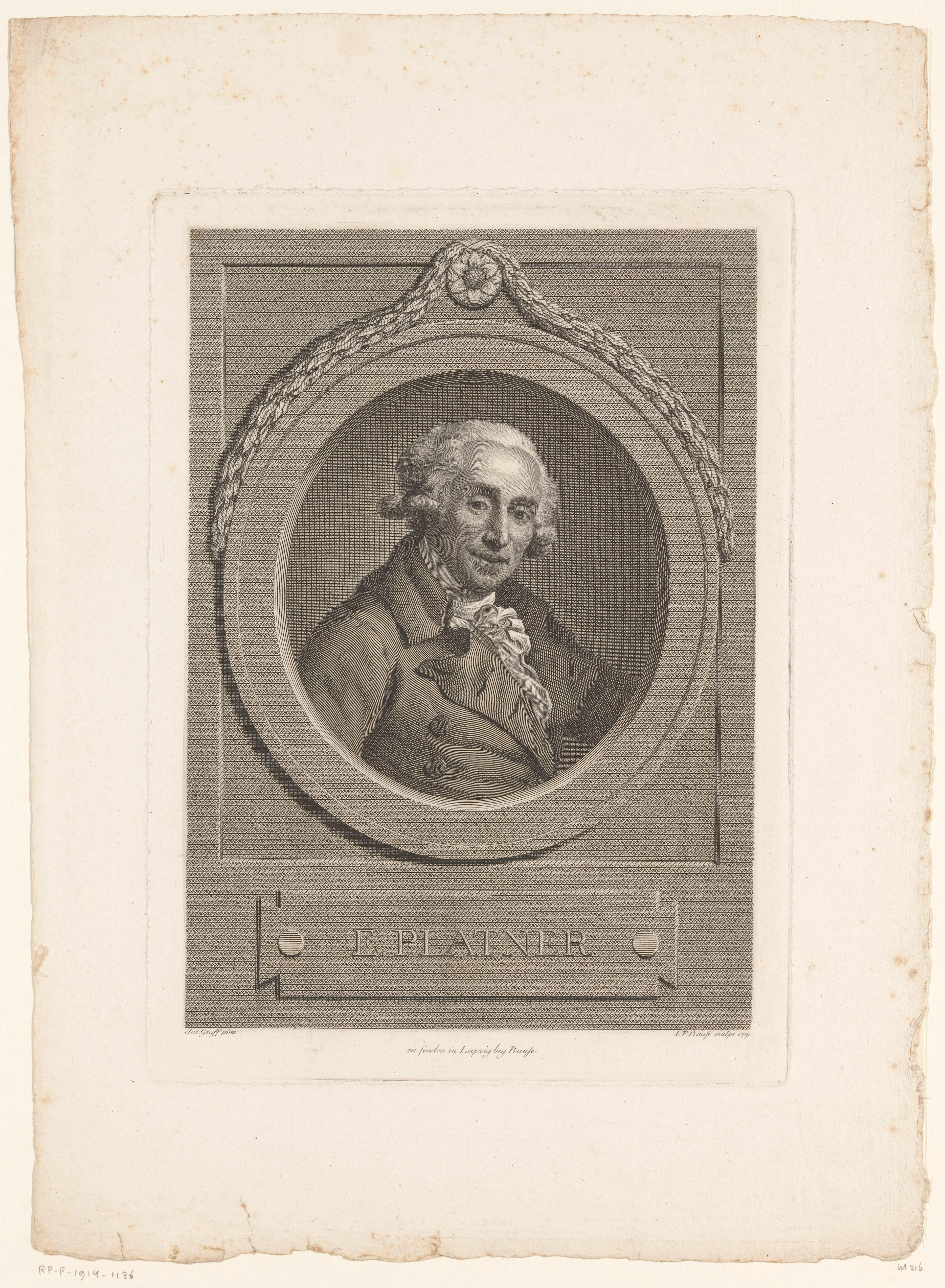 Portret van Ernst Platner