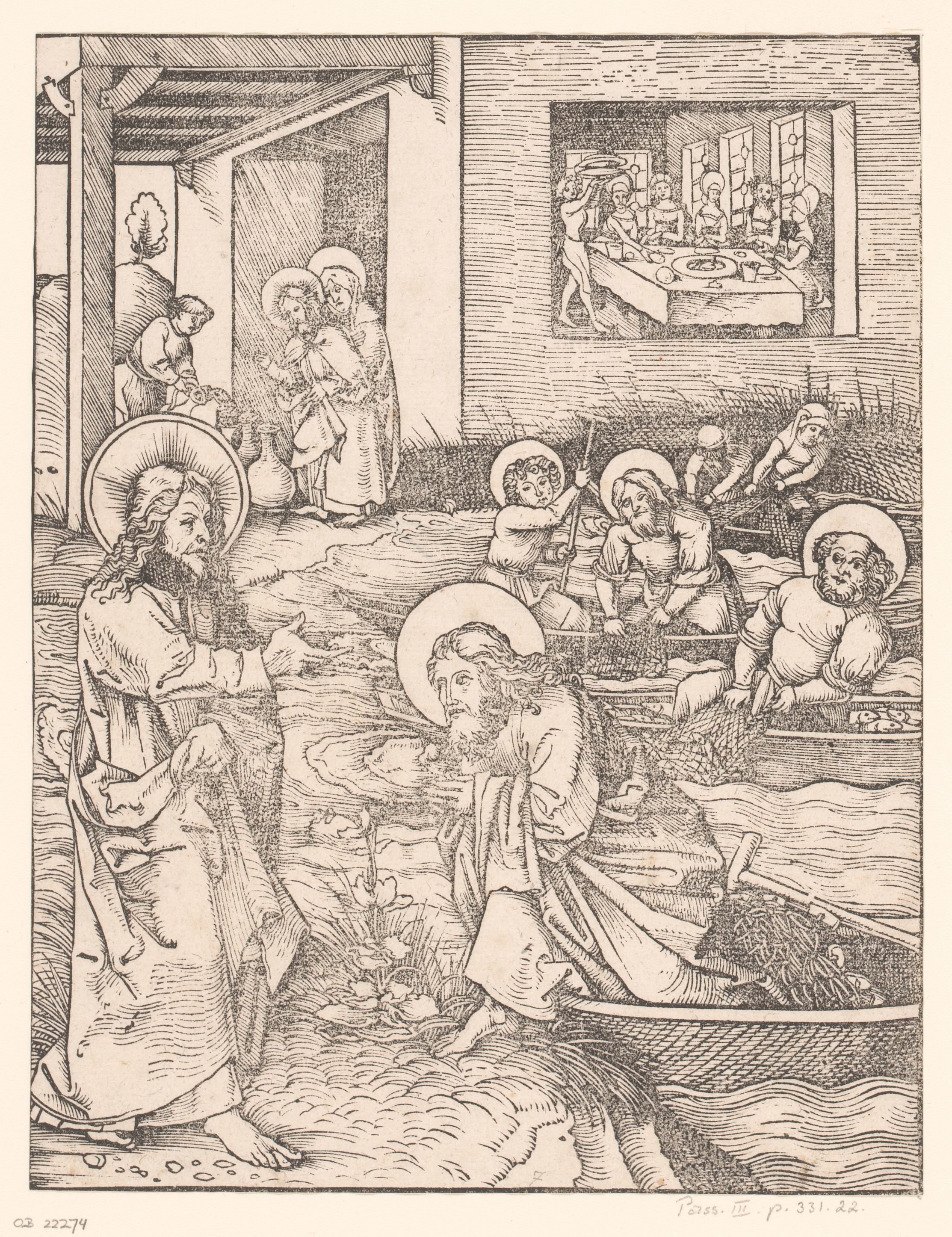 Christus roept Petrus en Andreas