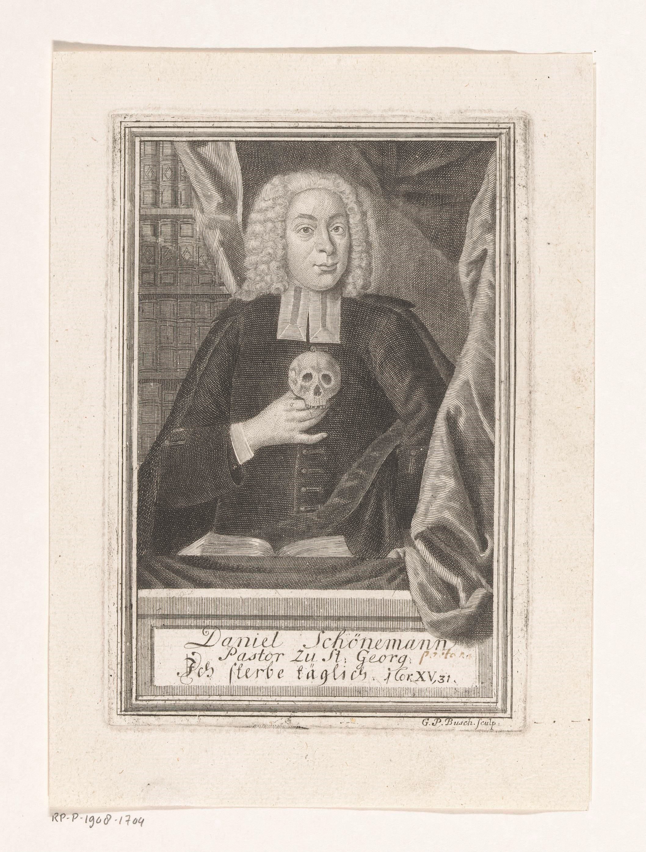Portret van Daniel Schönemann