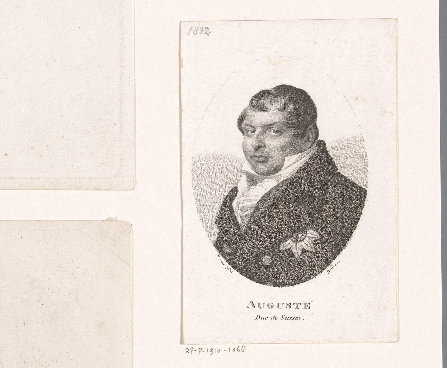 Portret van Auguste Frederik van Sussex