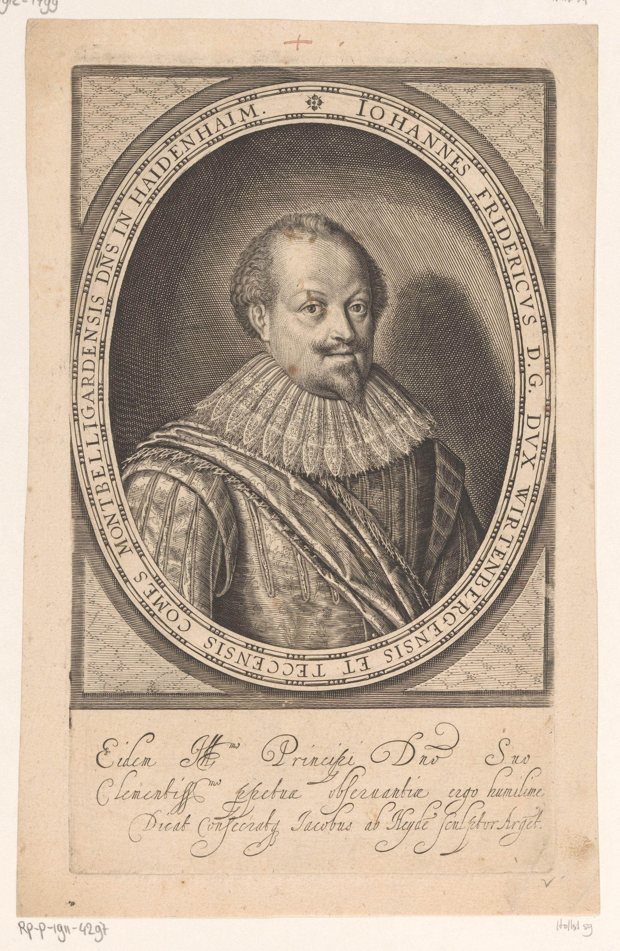 Portret van Johann Friedrich von Württemberg