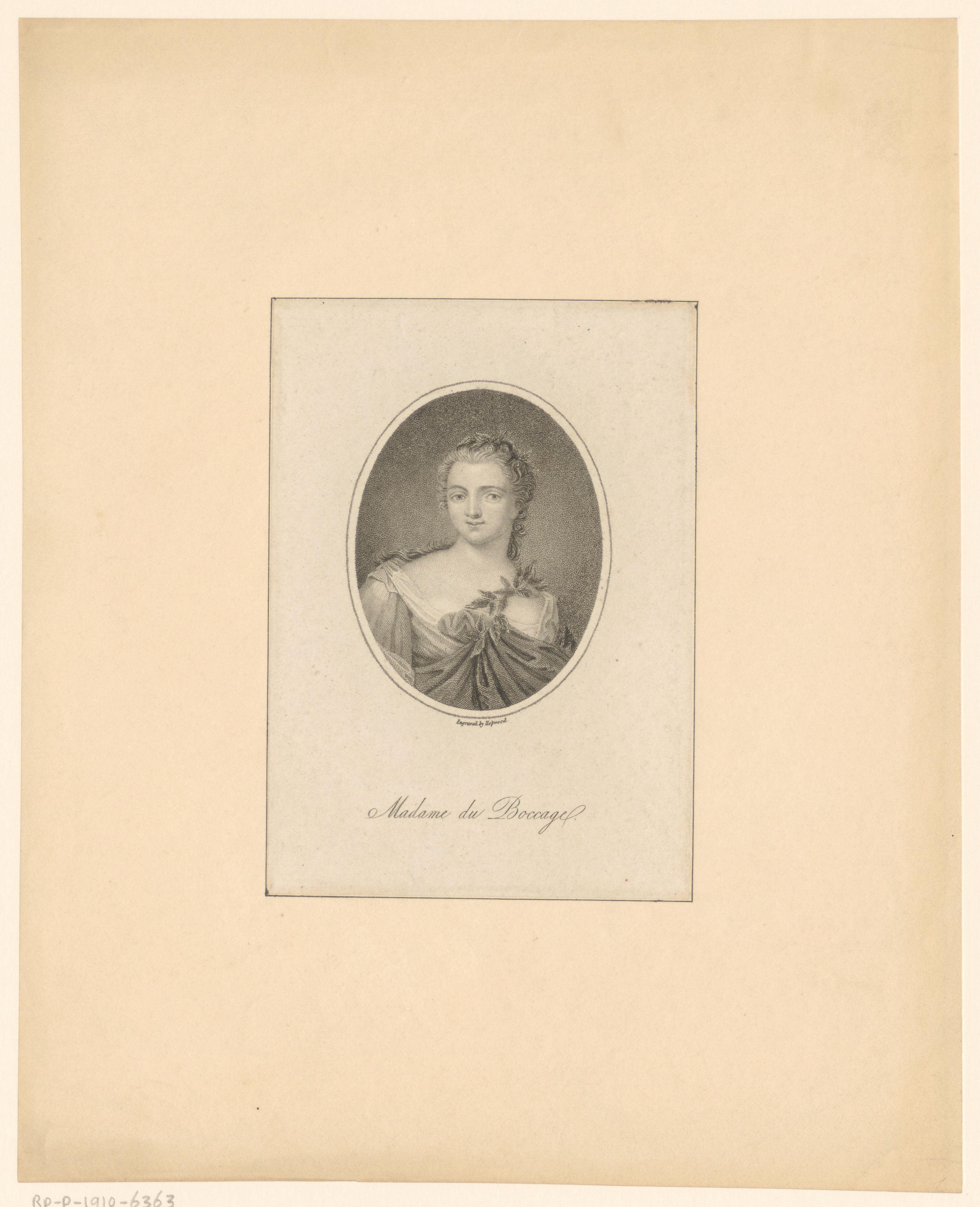 Portret van Anne-Marie du Boccage