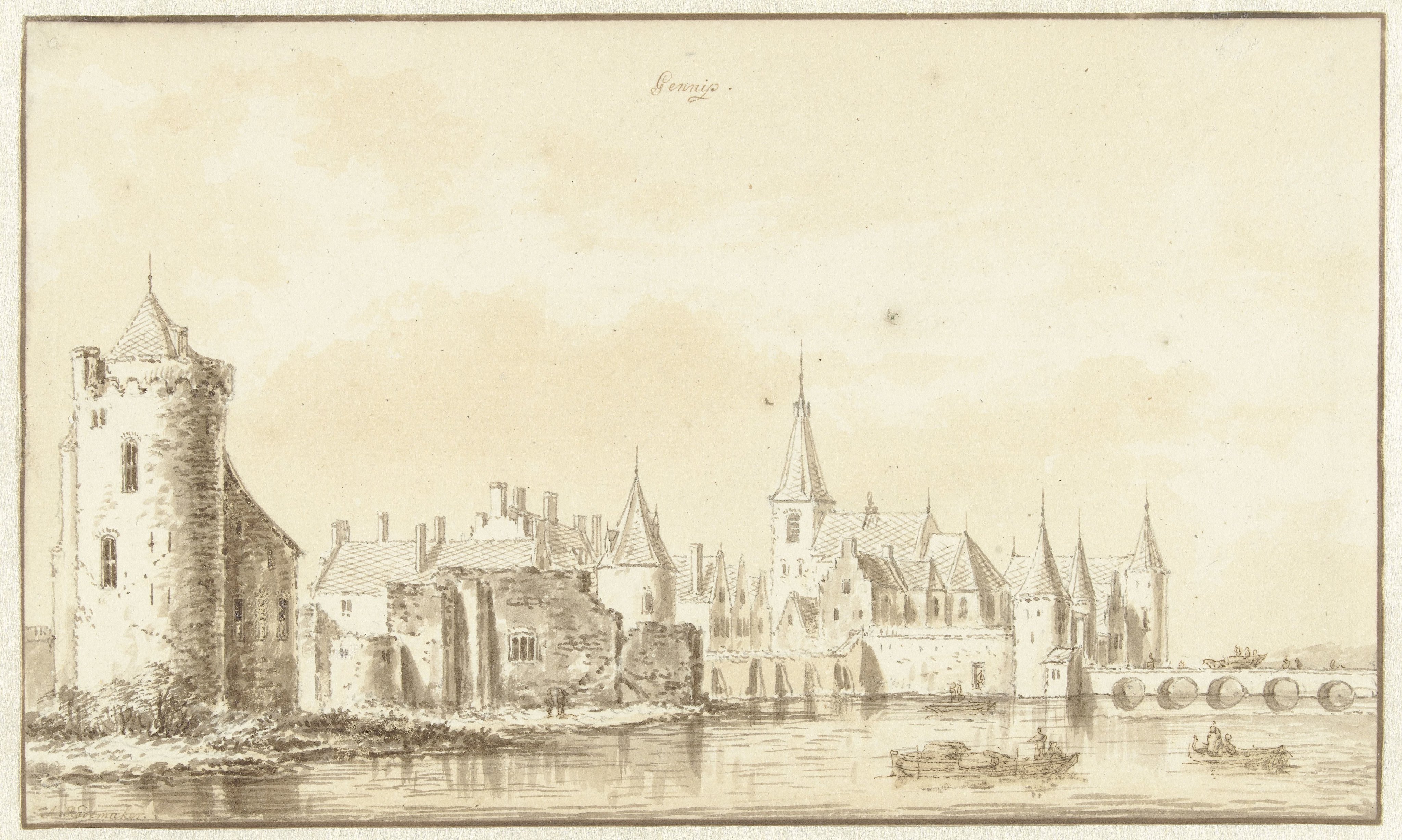 Gezicht op de stad Gennep
