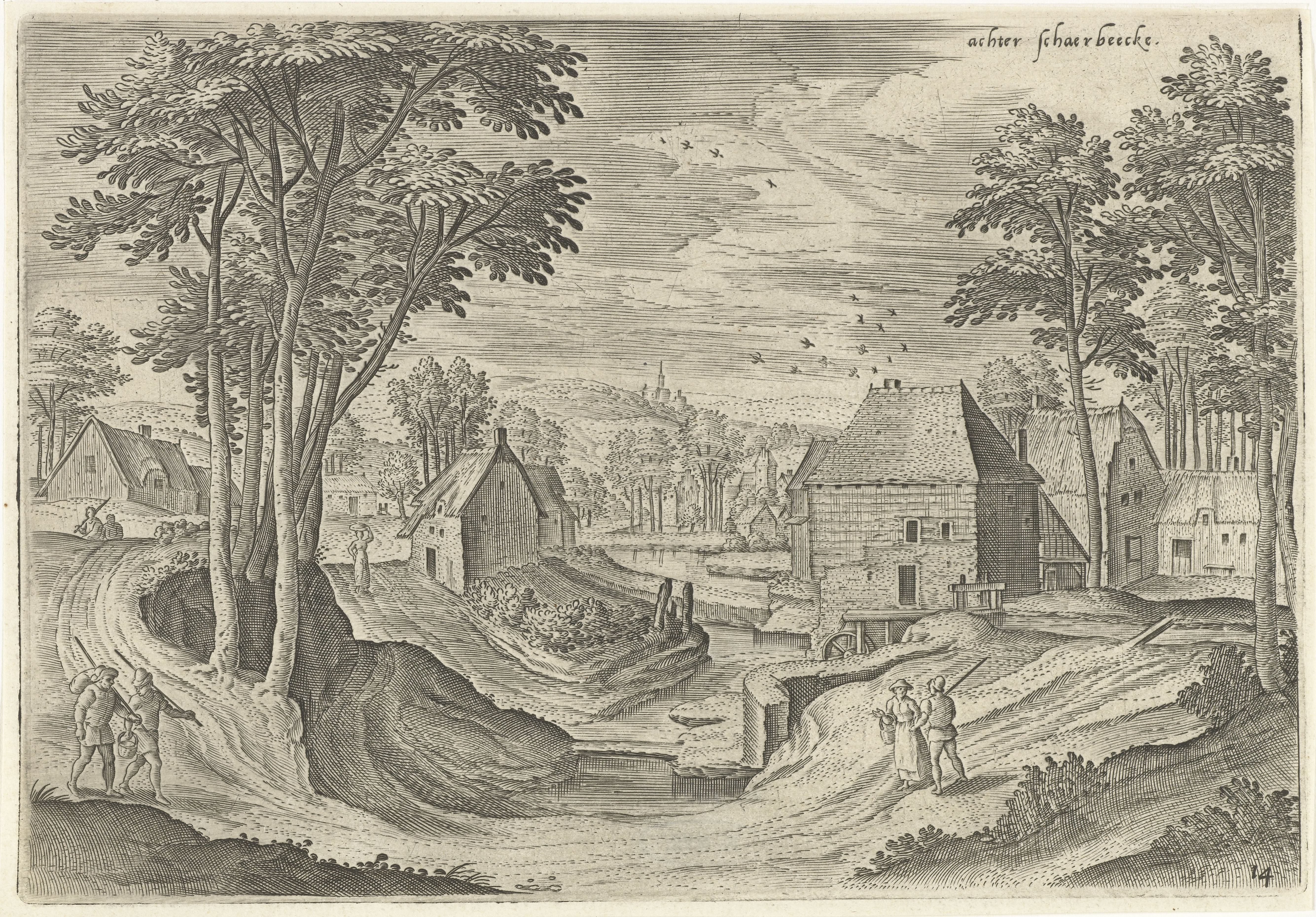 Gezicht op de omgeving van Schaarbeek