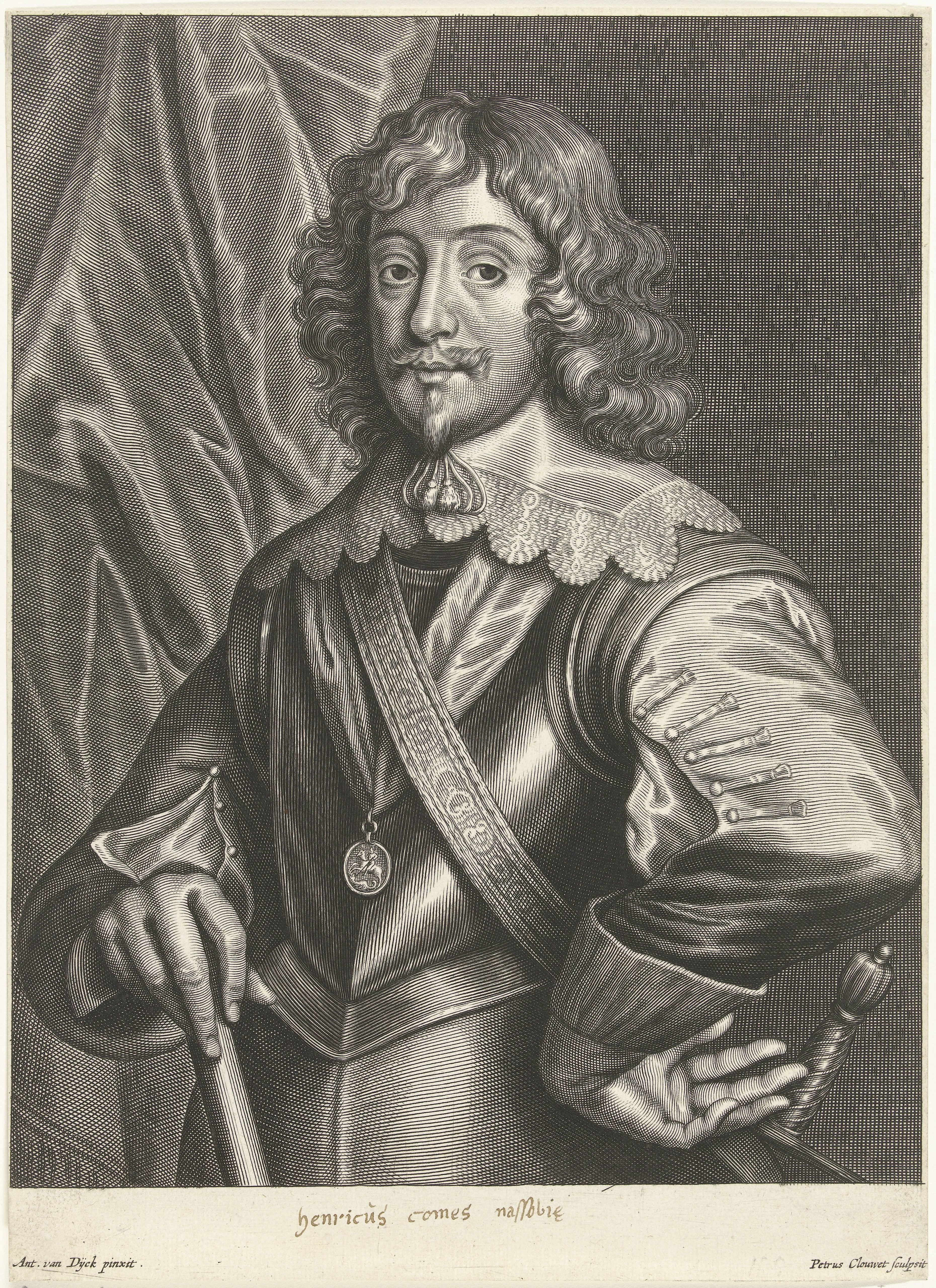 Portret van Hendrik Rich, graaf van Holland en Warwick