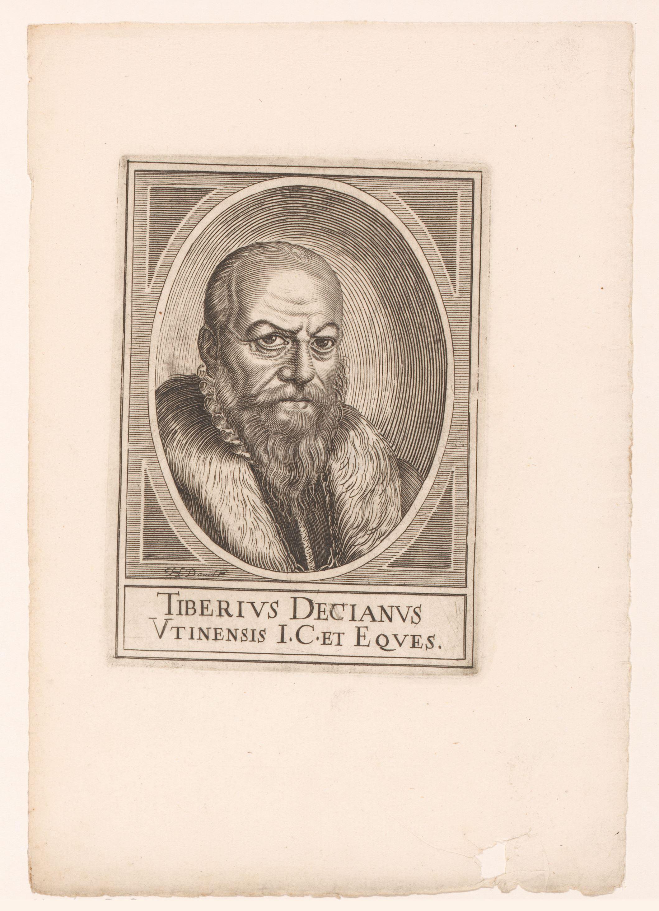Portret van Tiberio Deciani