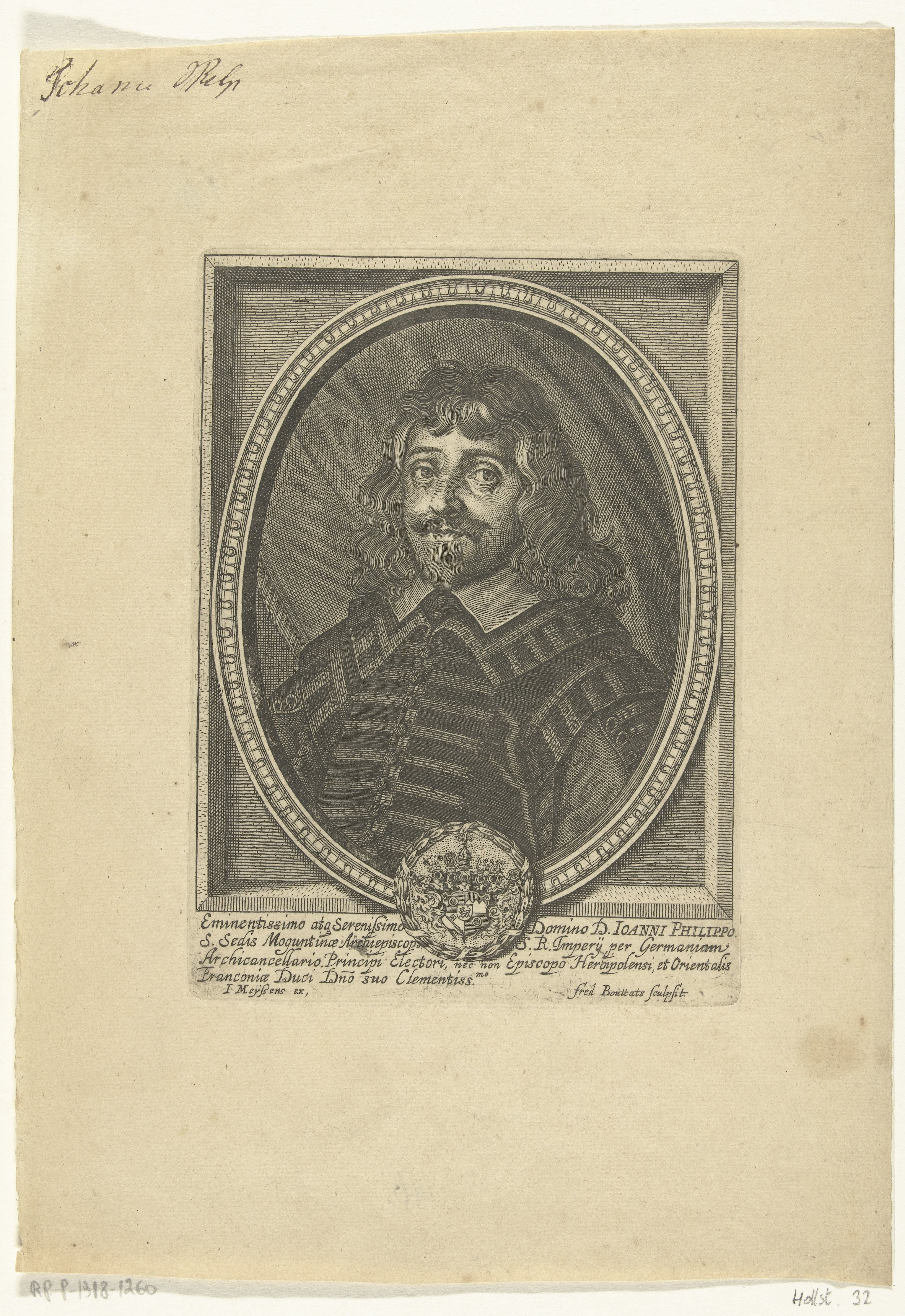 Portret van Johann Philipp von Schönborn