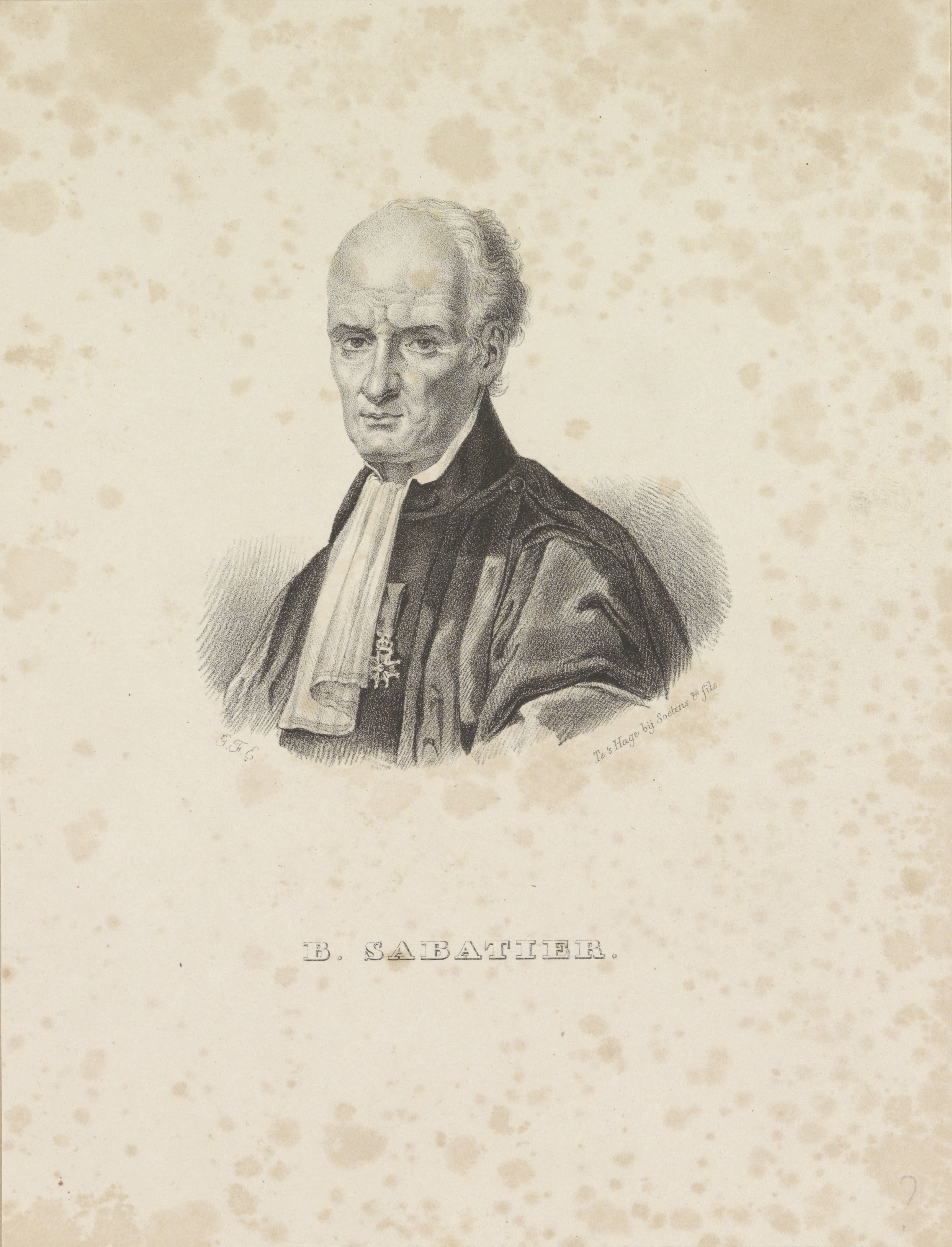 Portret van B. Sabatier