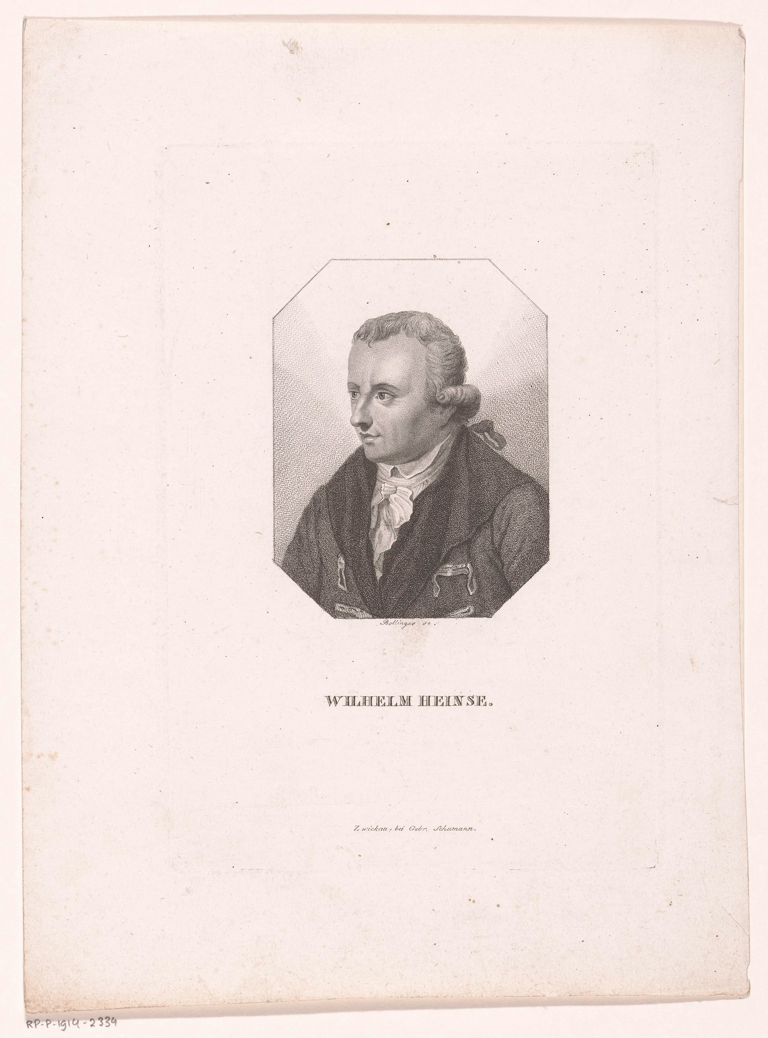 Portreet van Wilhelm Heinse