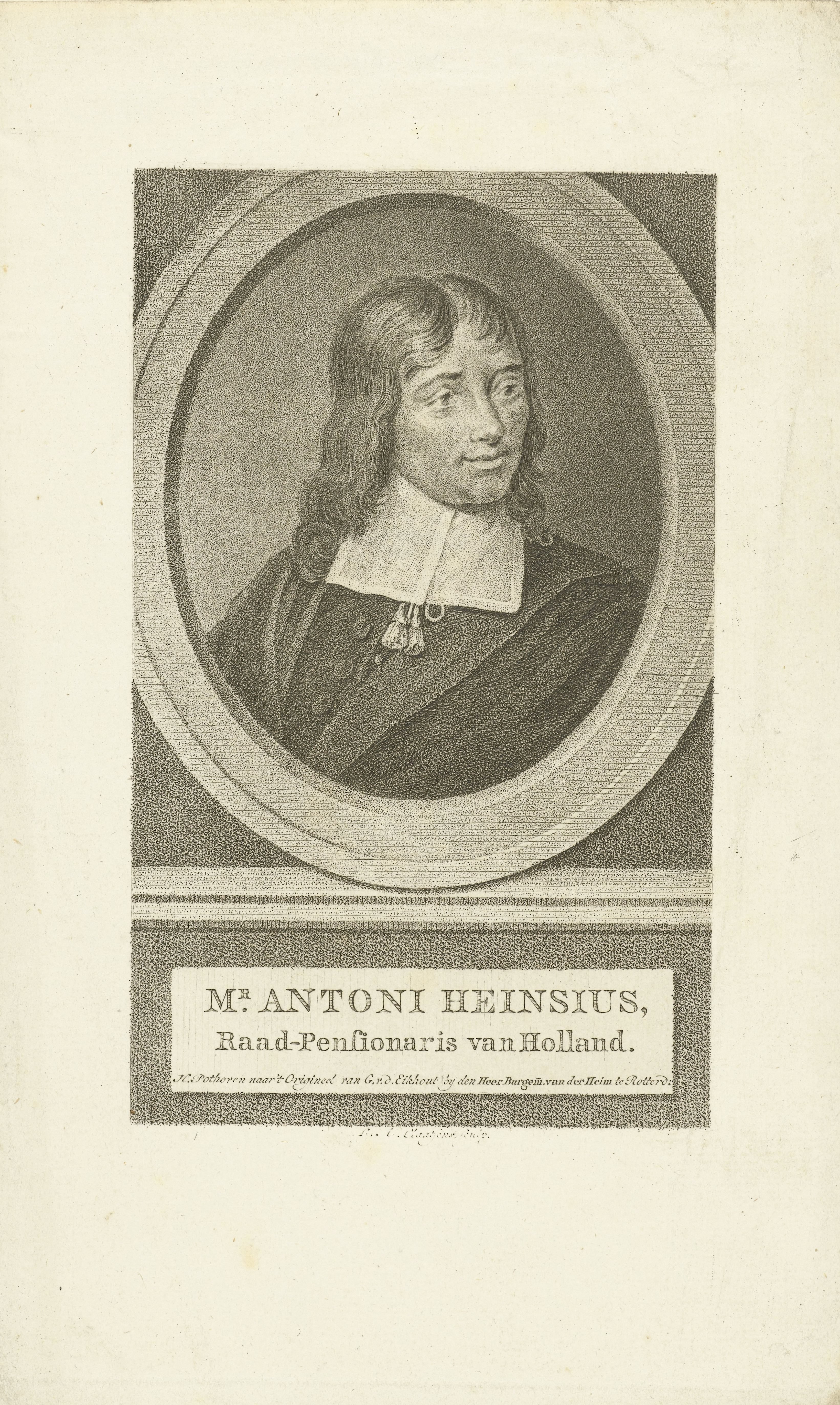 Portret van Antonius Heinsius