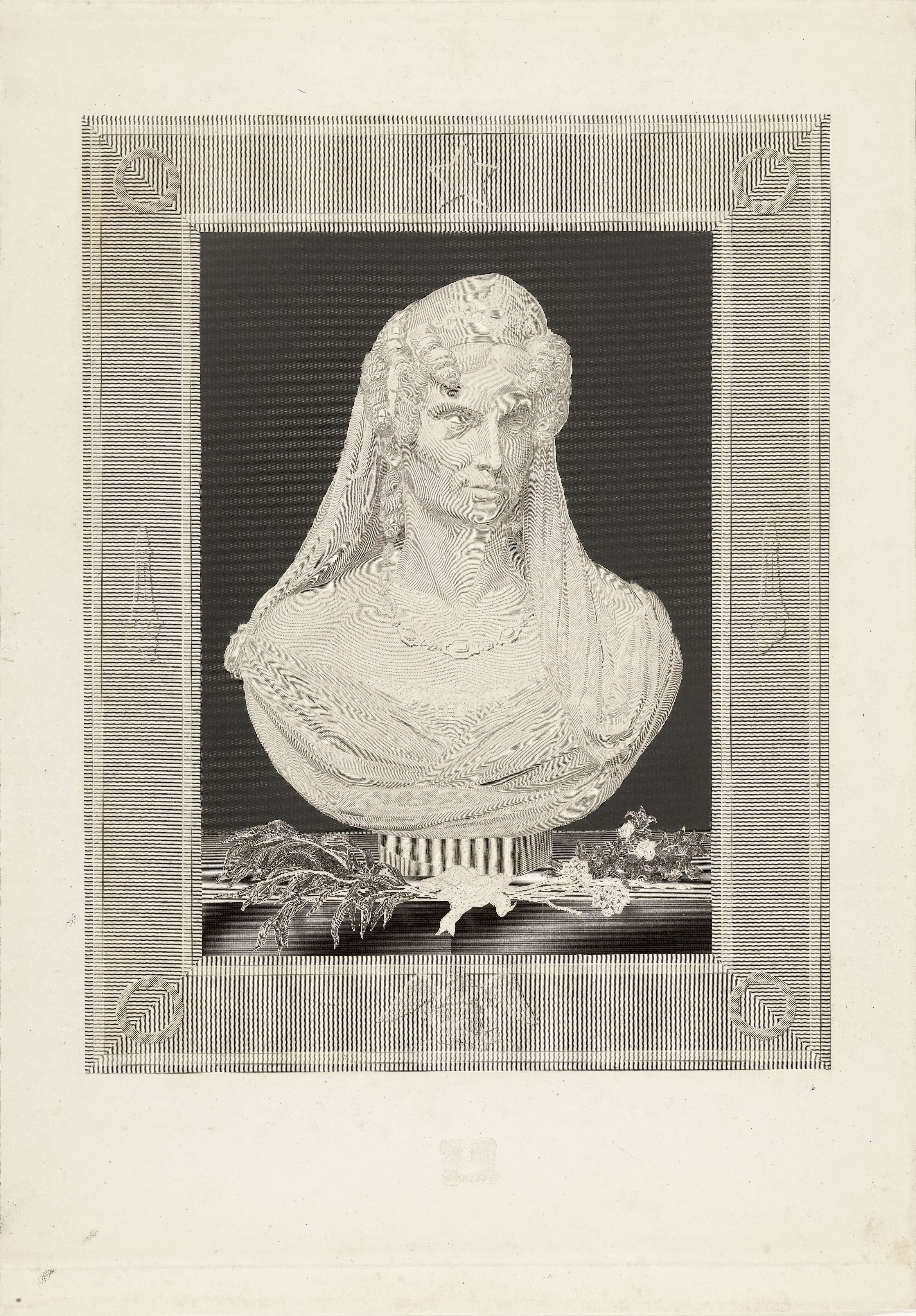 Buste van Wilhelmina van Pruisen