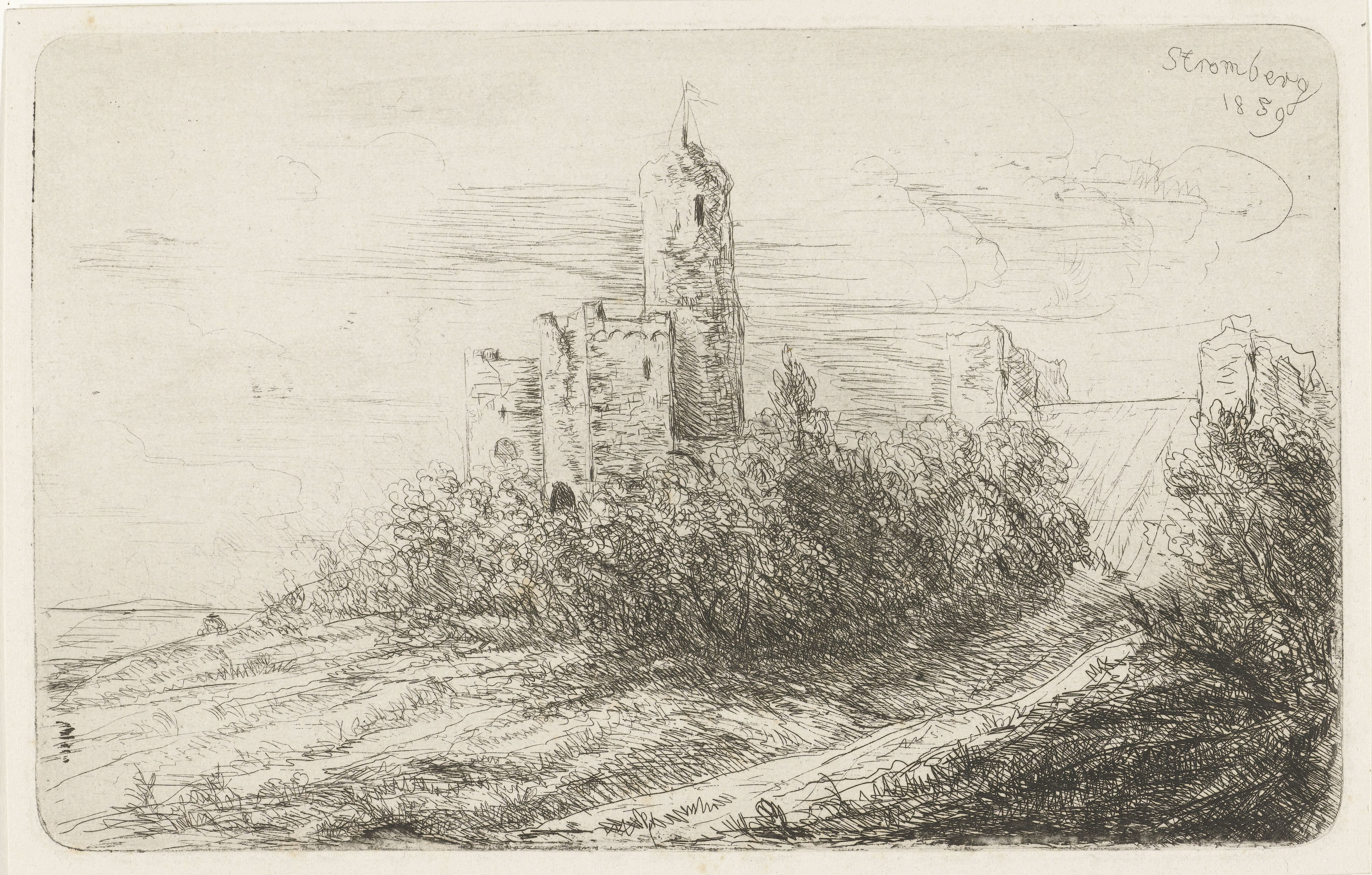 Ruïne van kasteel te Stromberg