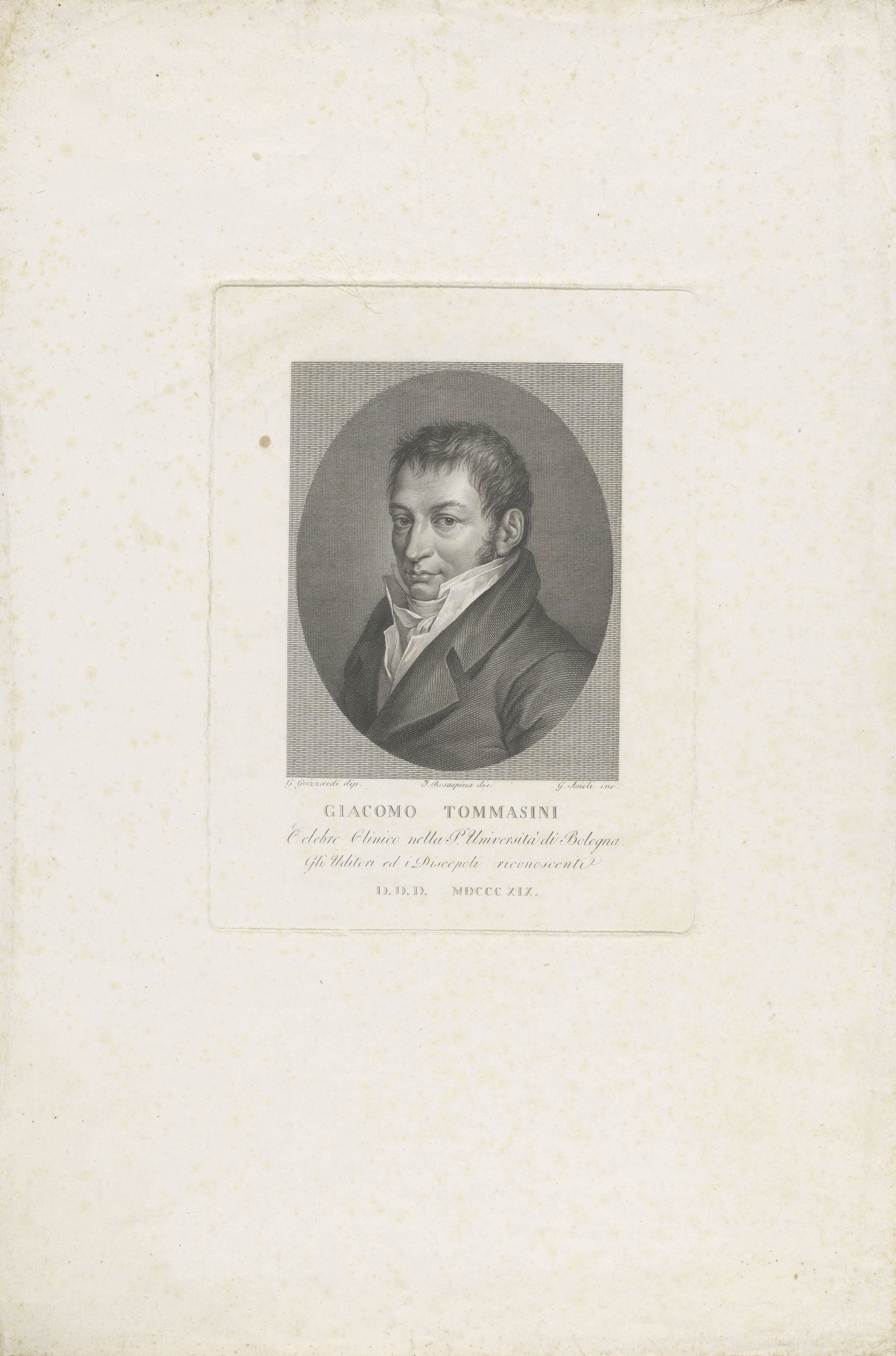 Portret van Giacomo Tommasini