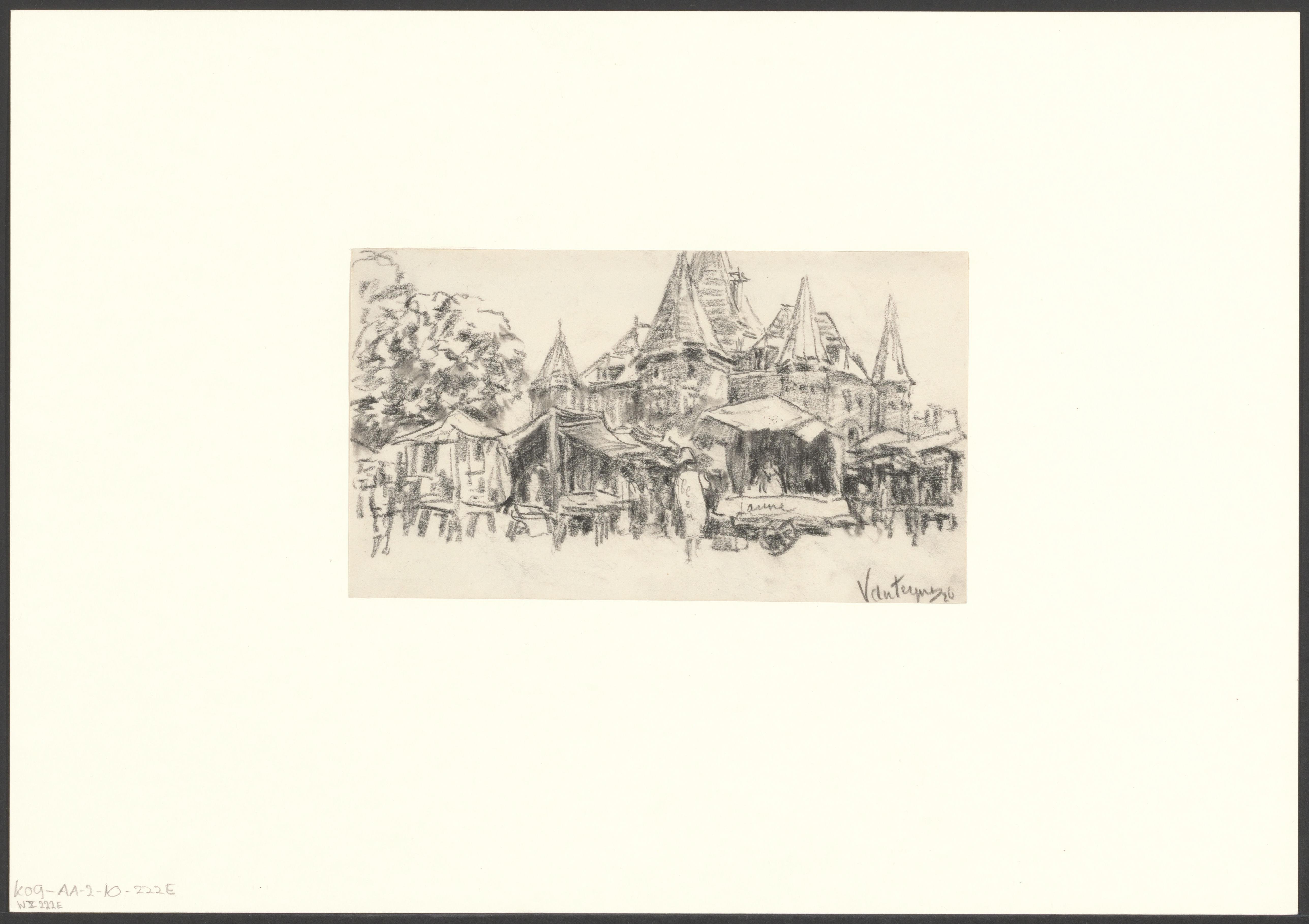 Gezicht op de Nieuwmarkt en de Waag