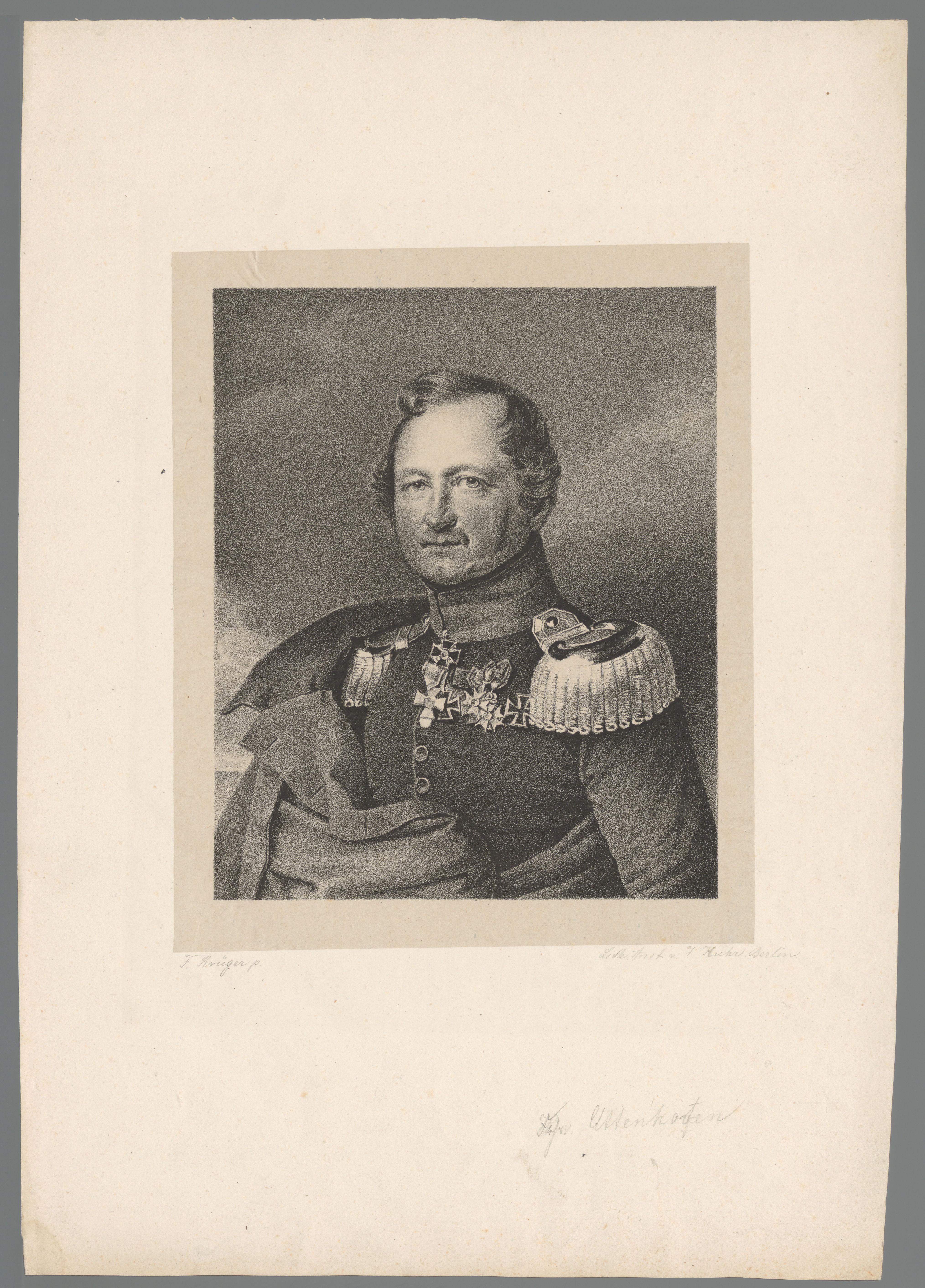 Portret van Karl Friedrich Ludwig Georg von Uttenhoven