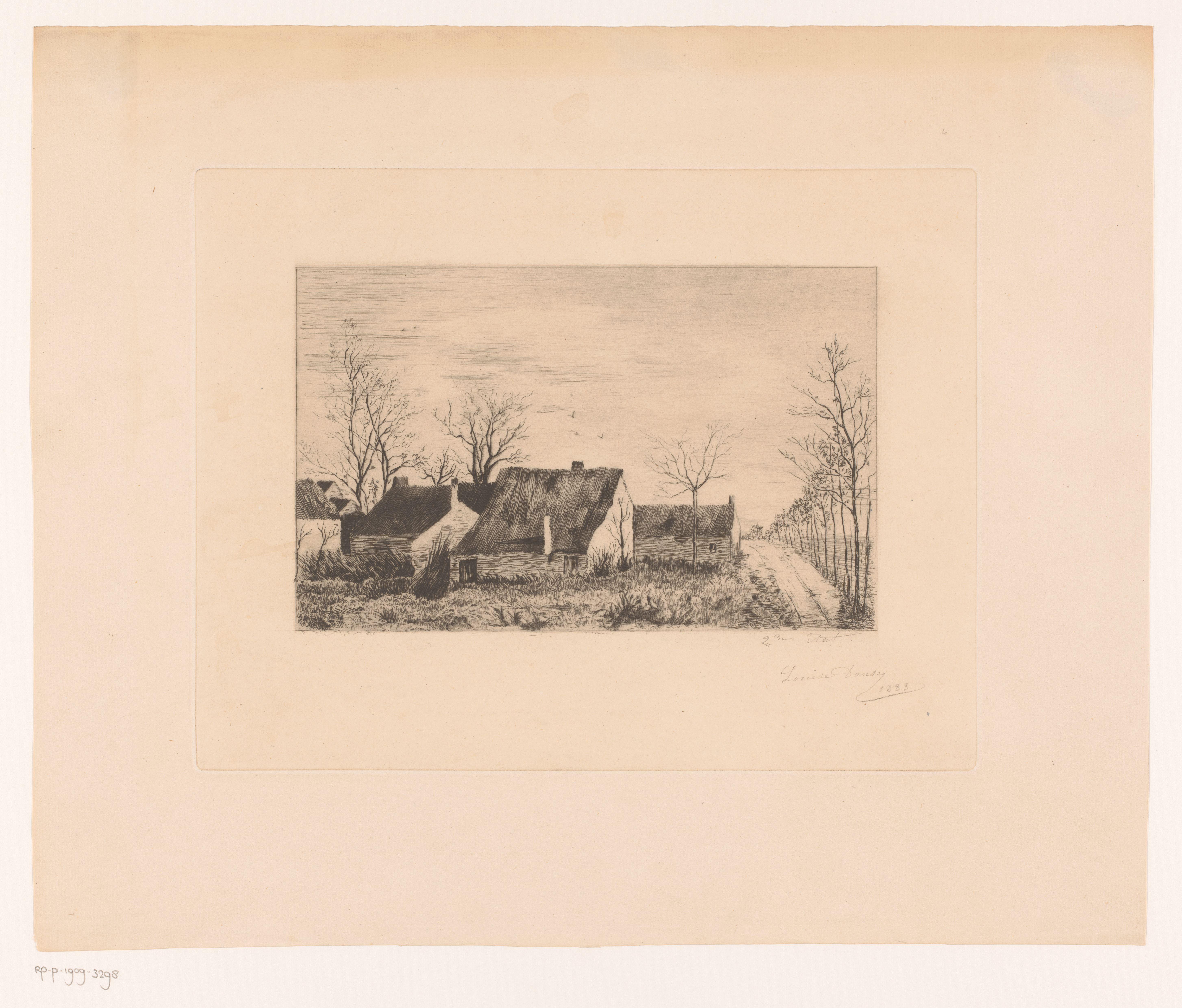 Landschap met boerderijen