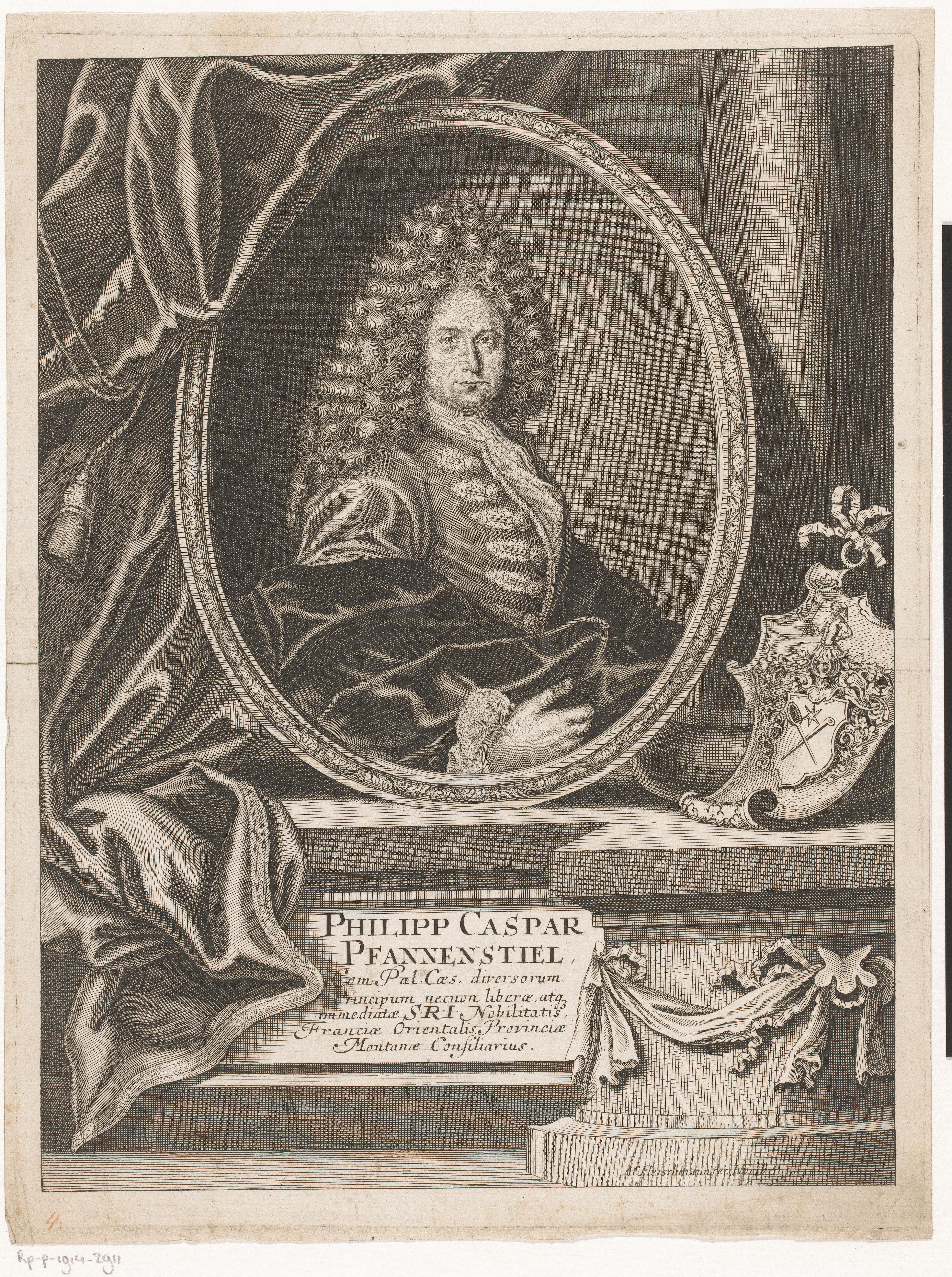 Portret van Philipp Caspar Pfannenstiel