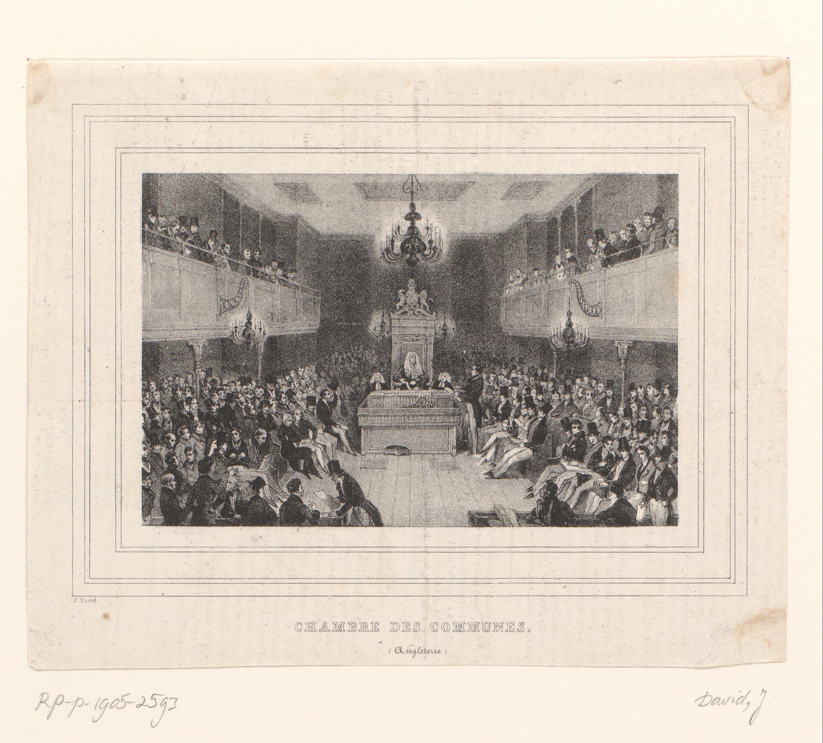 Bijeenkomst van het House of Commons in Londen