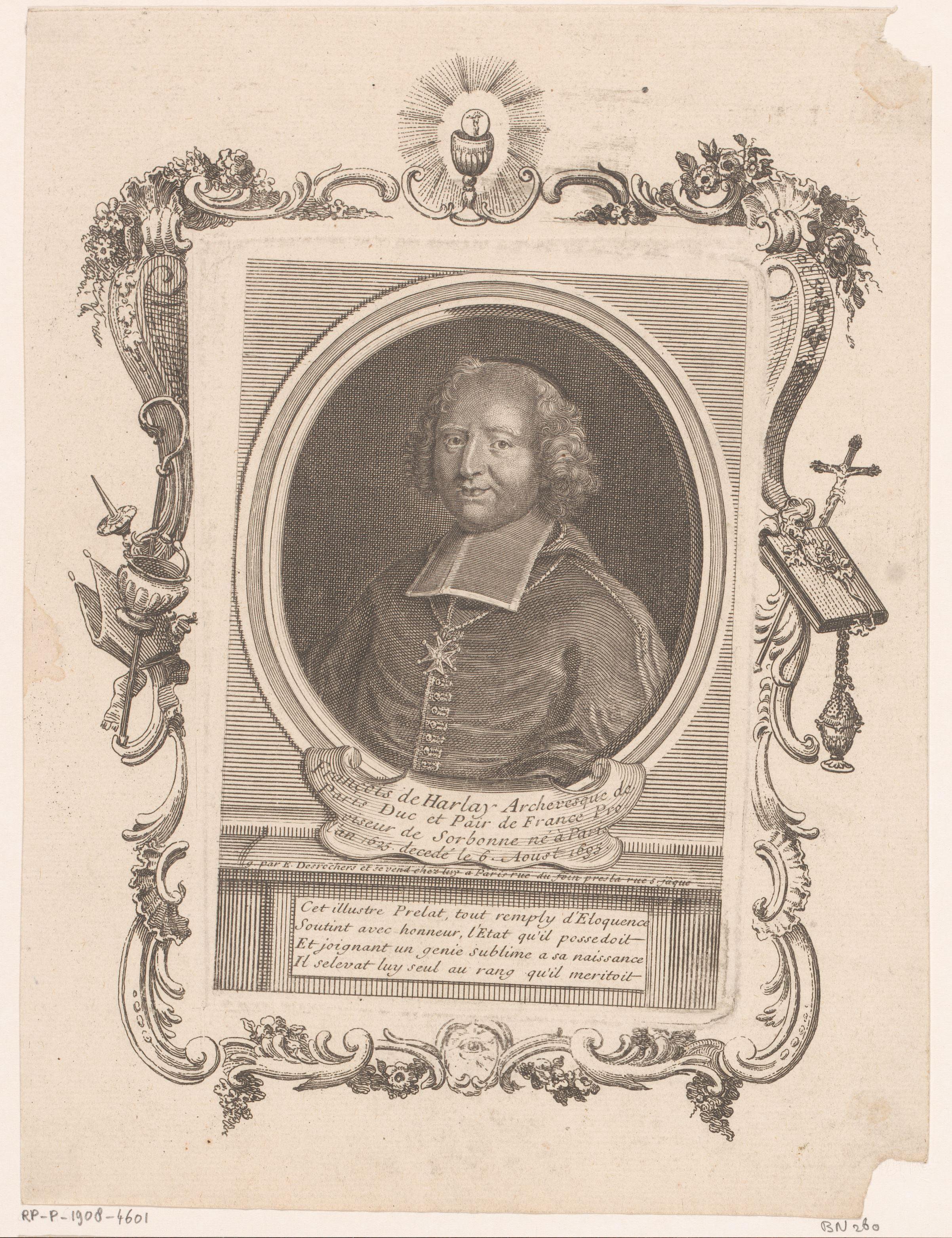 Portret van François de Harlay de Champvallon