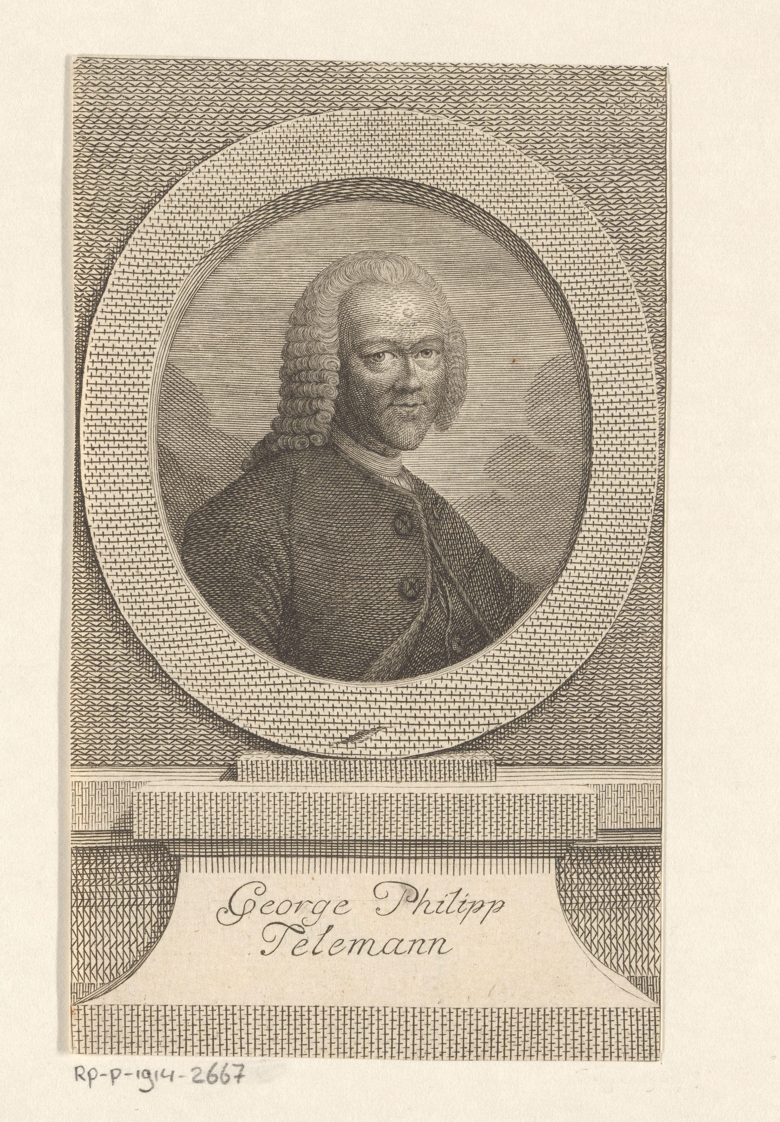 Portret van George Philipp Telemann