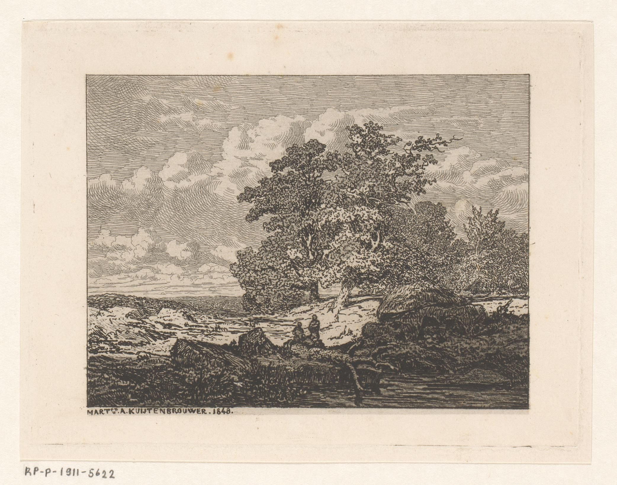 Landschap met eiken