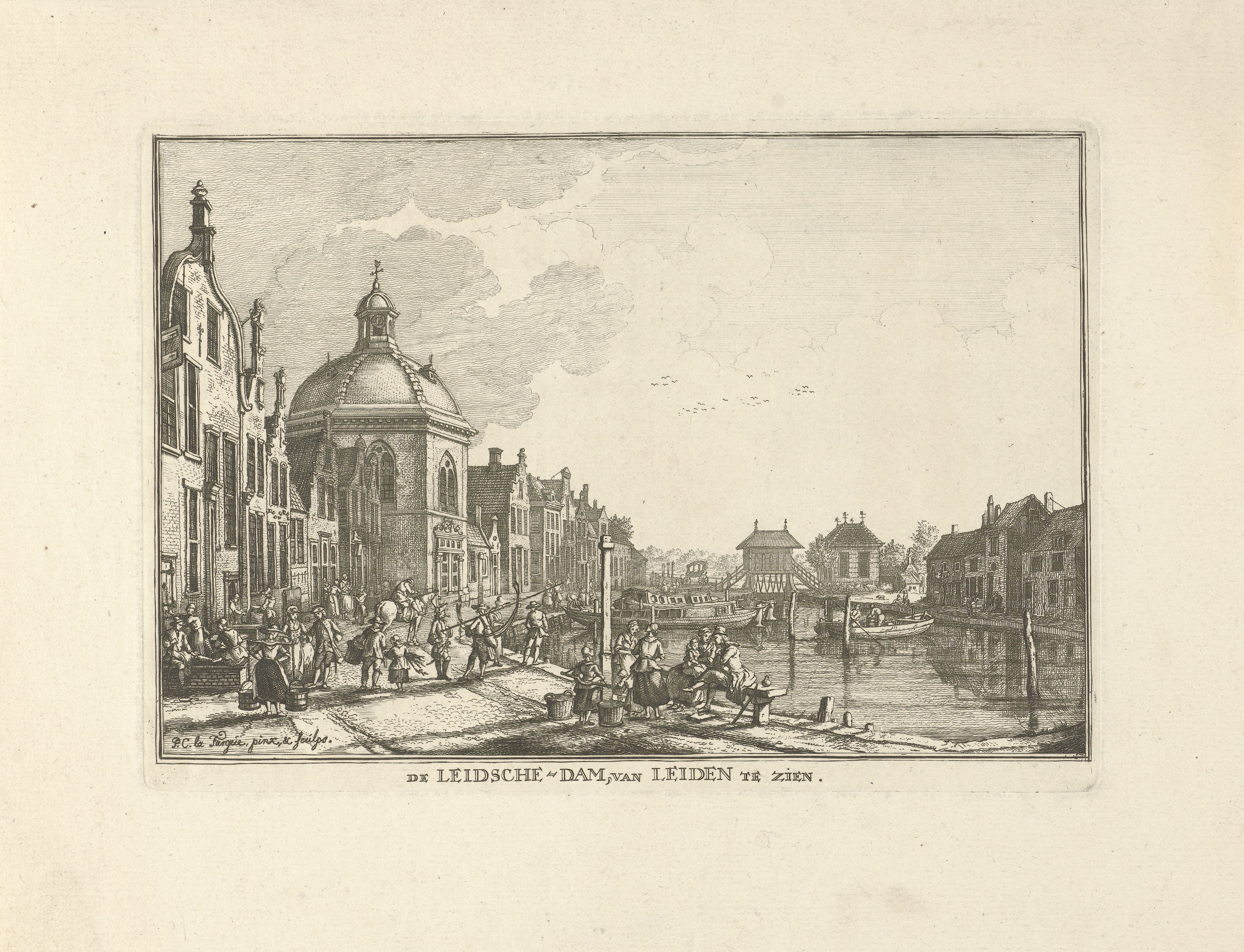 De kom in de trekvaart tussen Den Haag en Leiden in Leidschendam