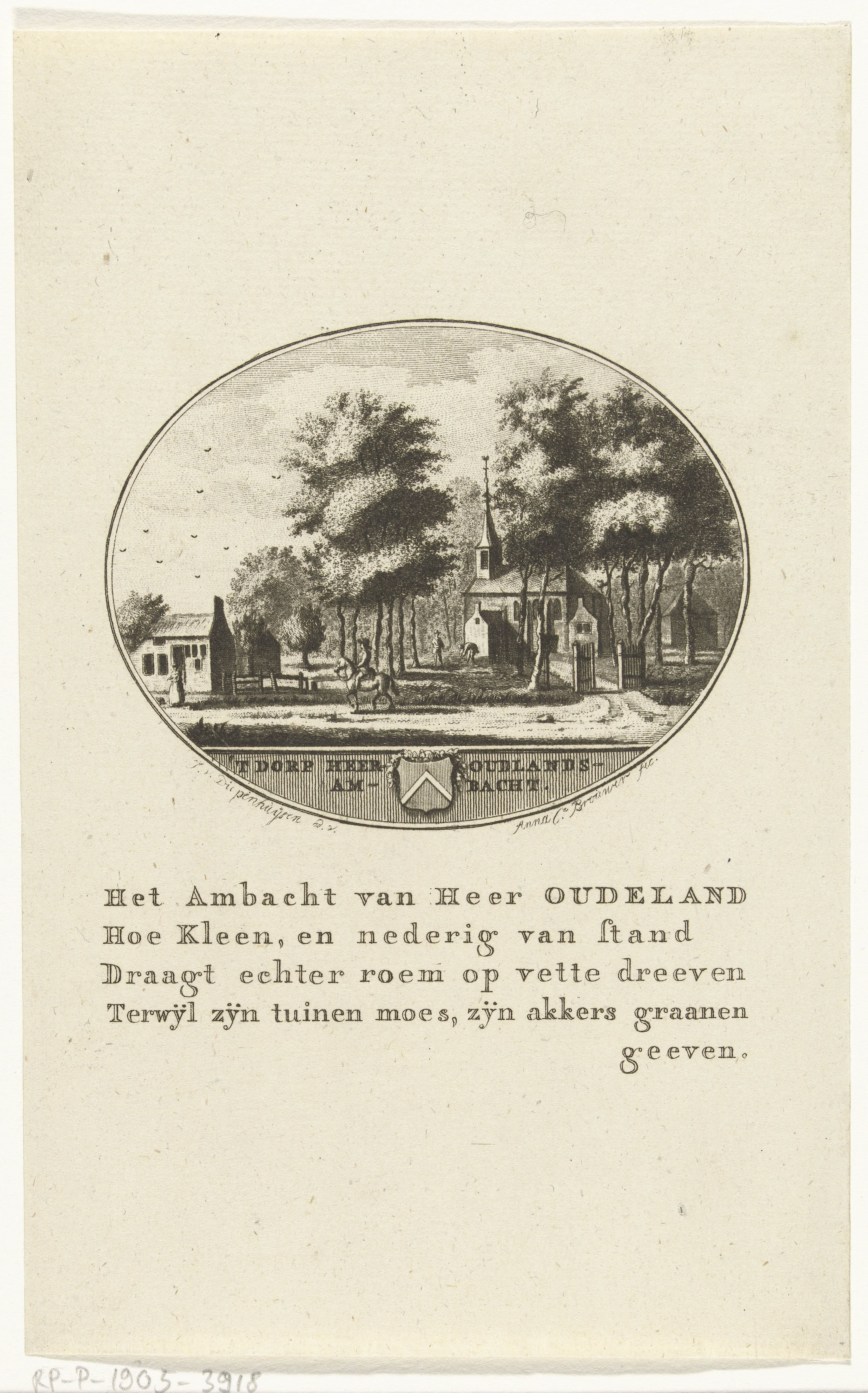Gezicht op de kerk van Heer-Oudelands-Ambacht