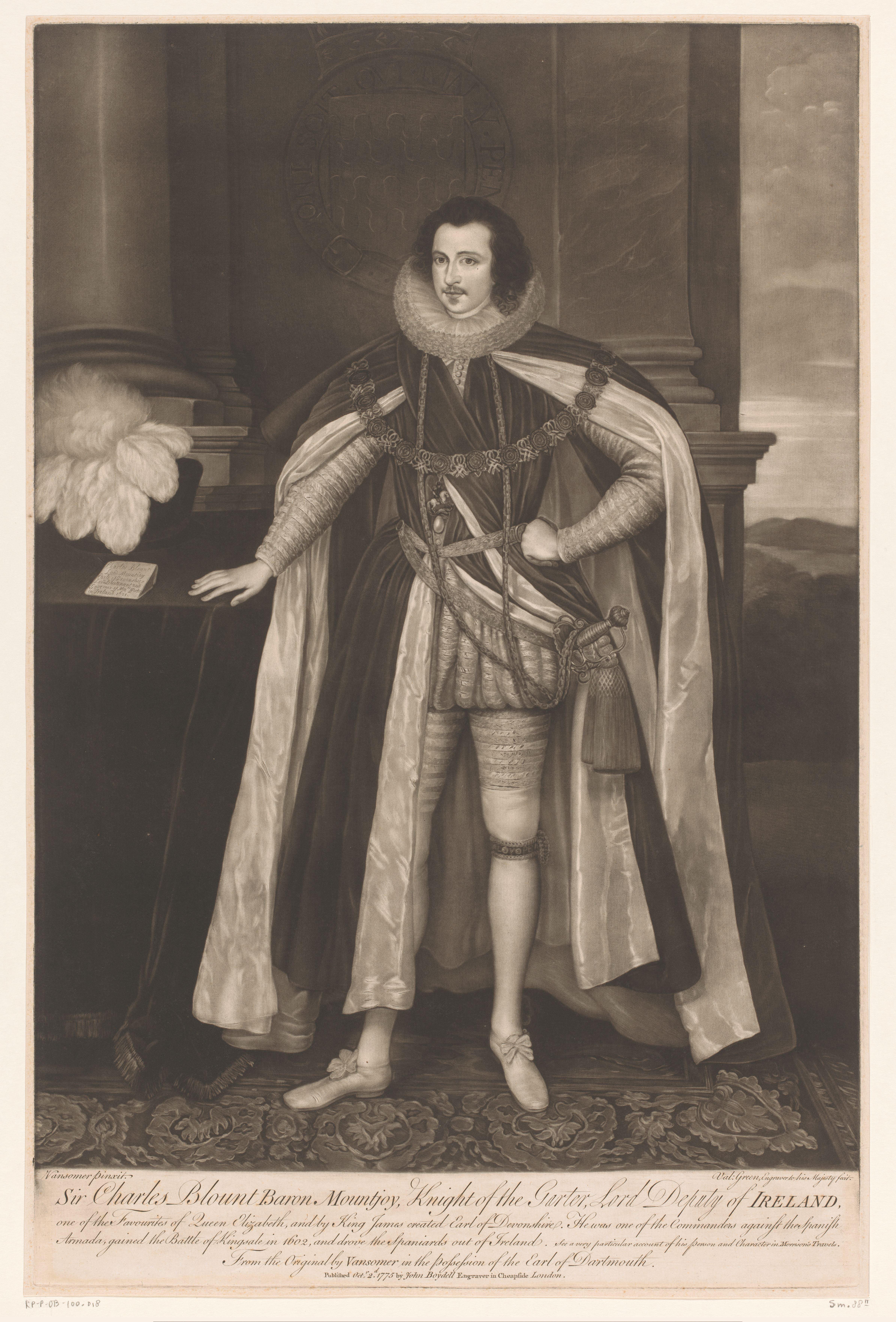 Portret van Charles Blount
