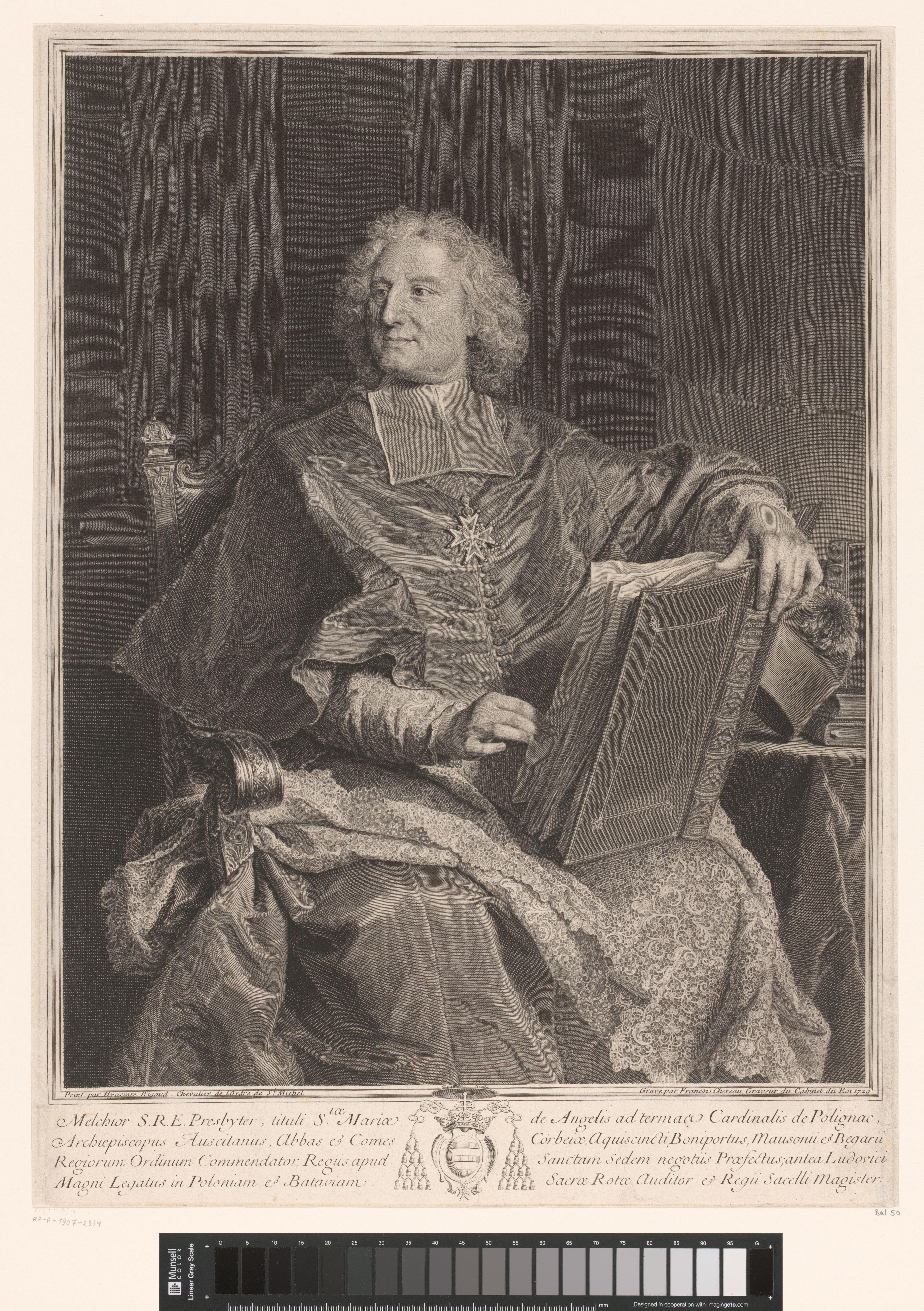 Portret van kardinaal Melchior de Polignac