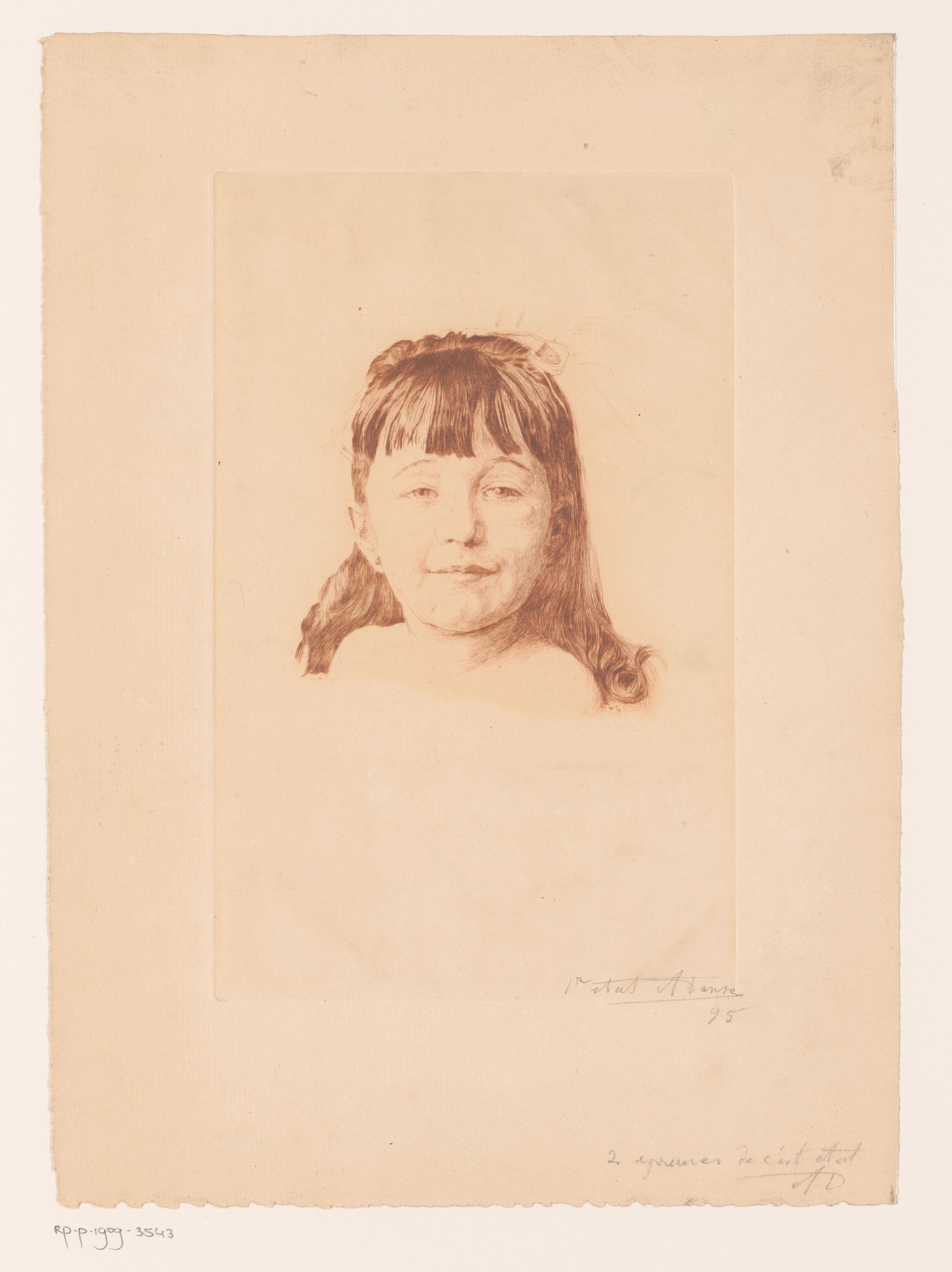 Portret van een onbekend meisje