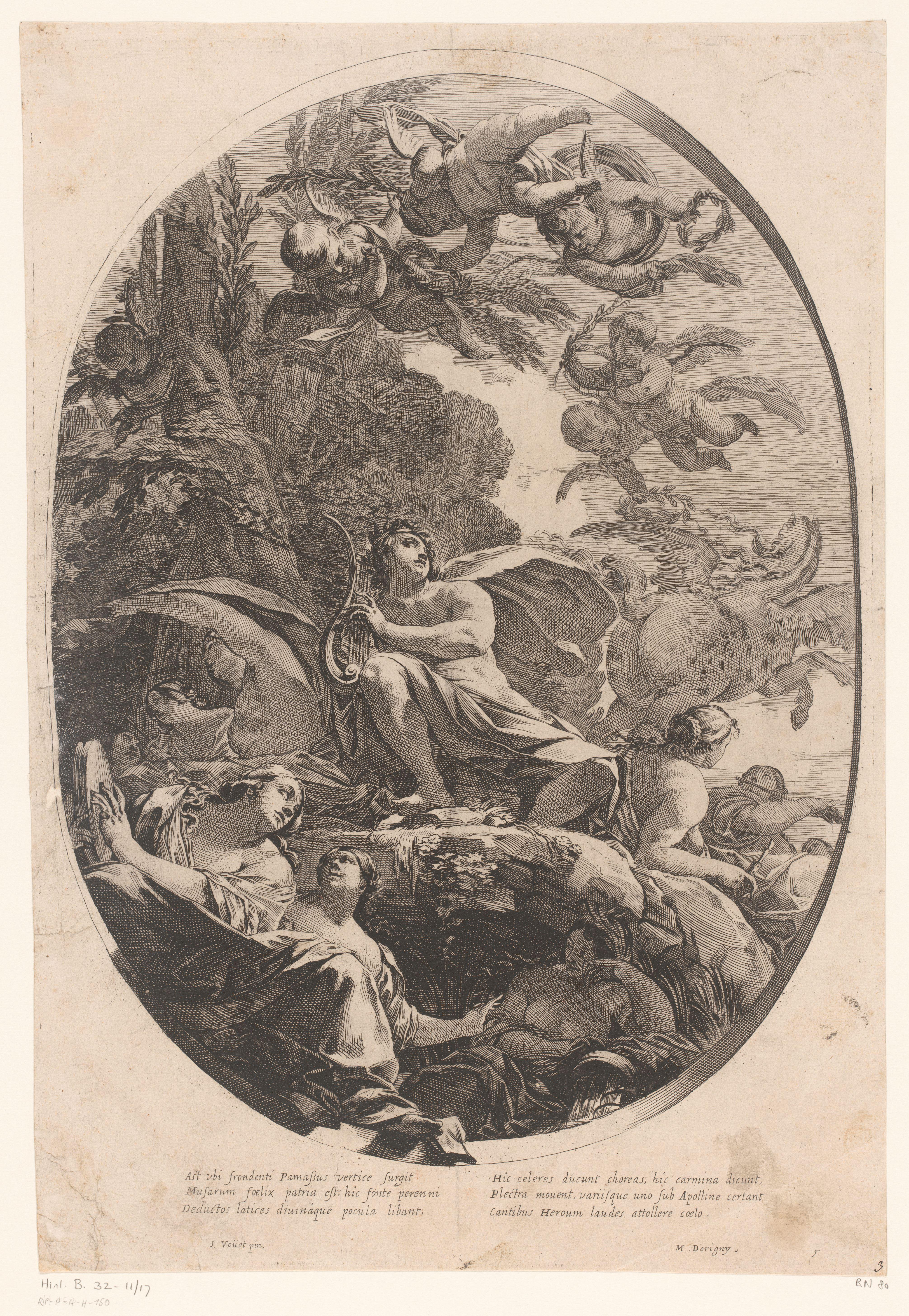 Apollo met lier op de Parnassus
