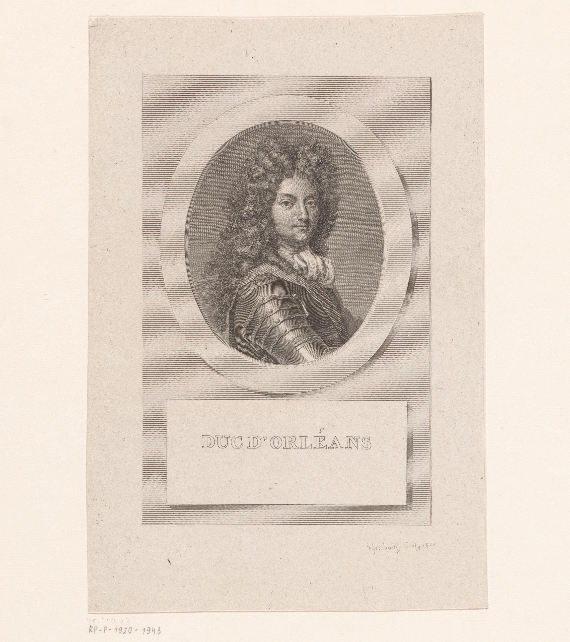 Portret van hertog Filips van Orléans