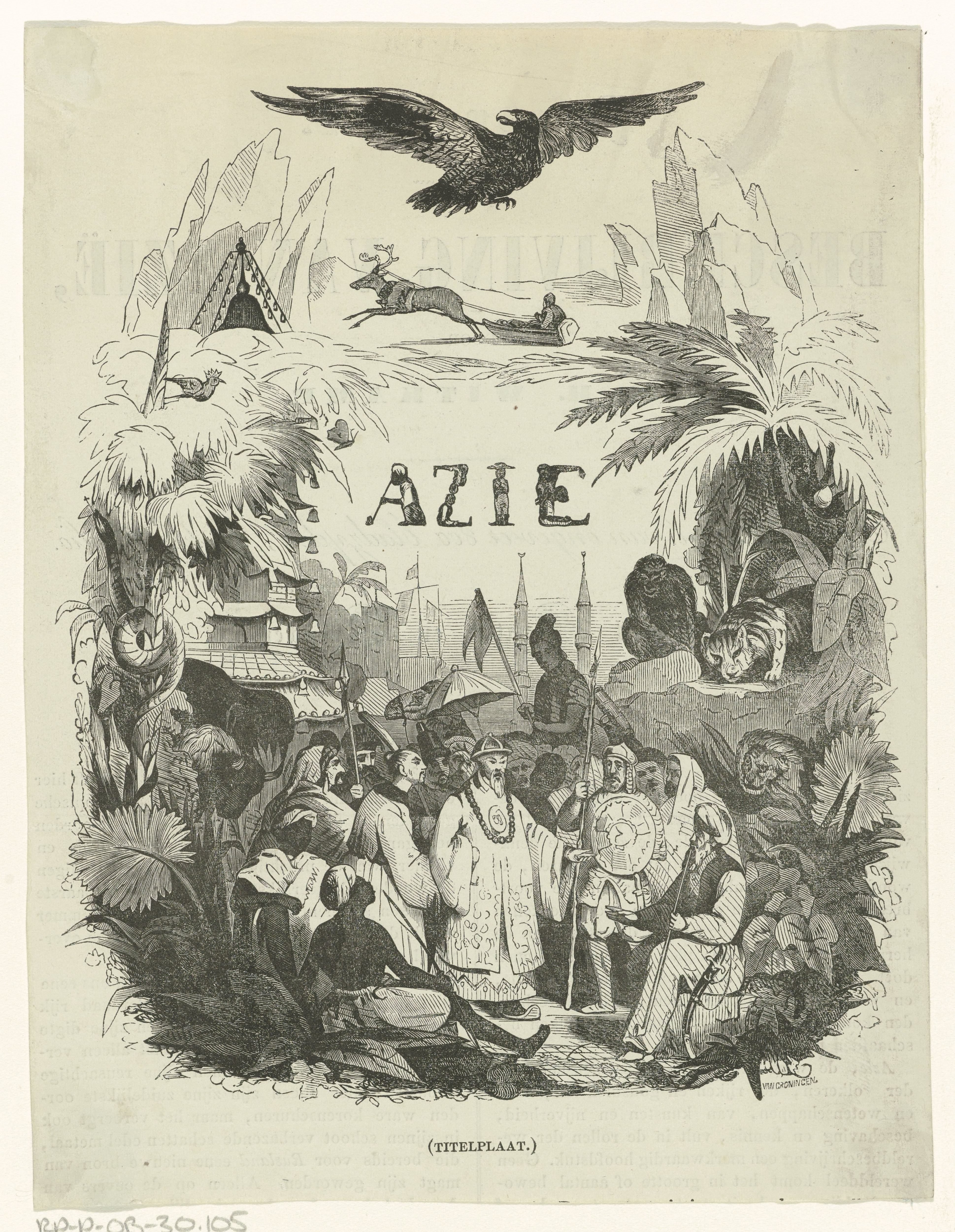 Titelpagina voor: Pieter Harmen Witkamp, Beschrijving van Azië, 1850